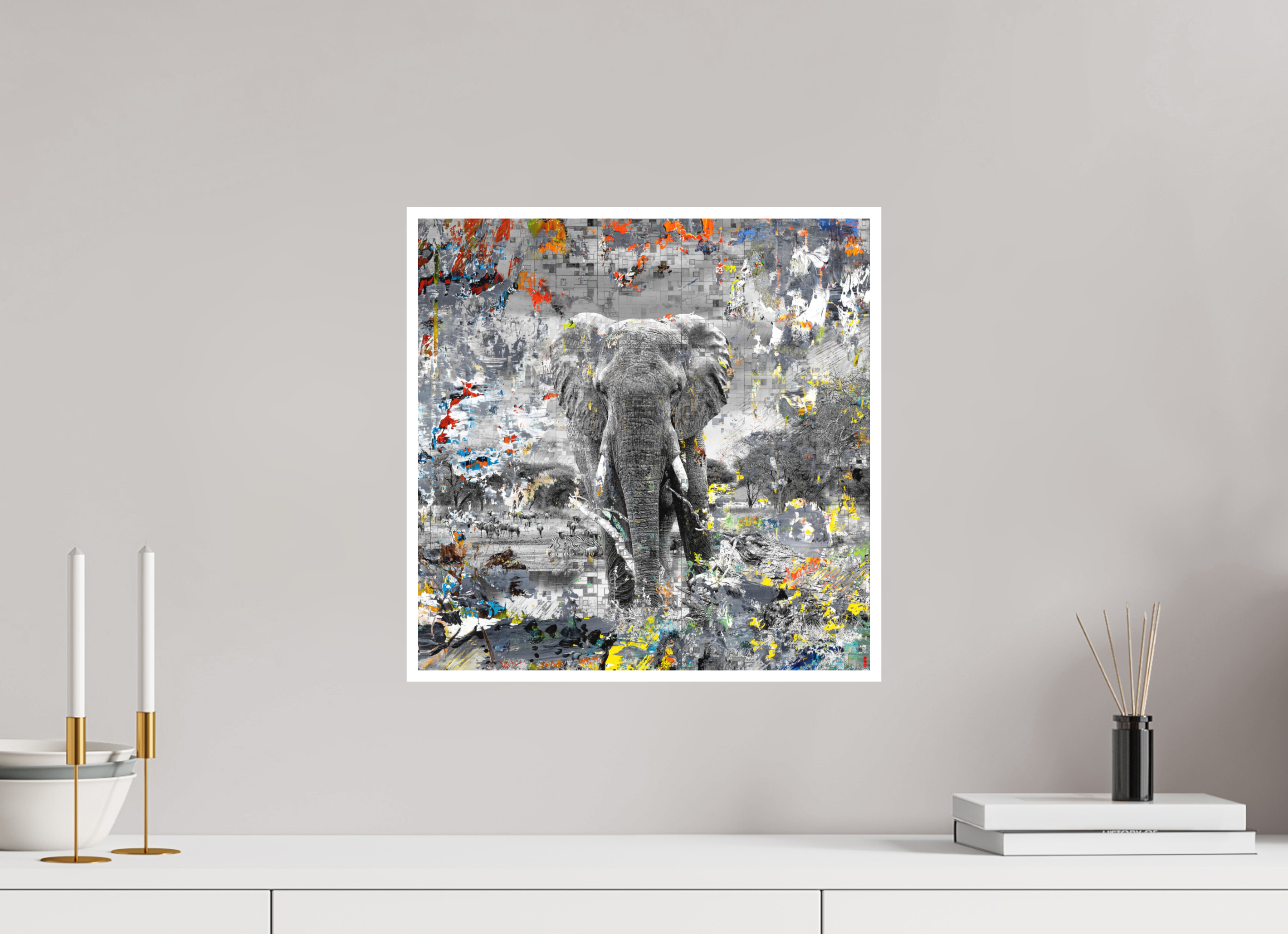 40 x 40 cm, Fine Art Print Hahnemühle William Turner RED³ WC Kajika II