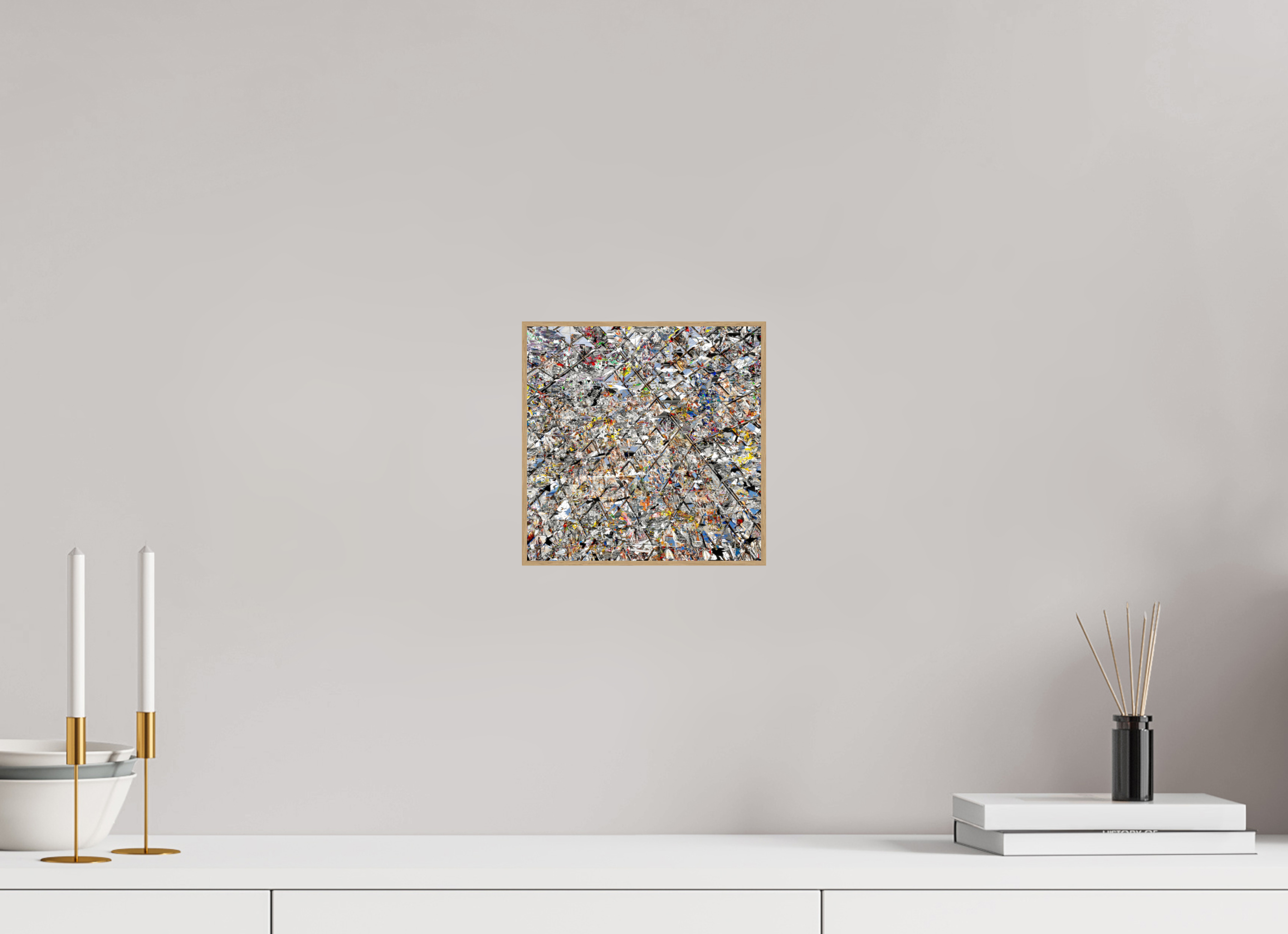 20 x 20 cm, Foto in ArtBox aus Massivholz Eiche natur RED³ HP Lacrimosa II