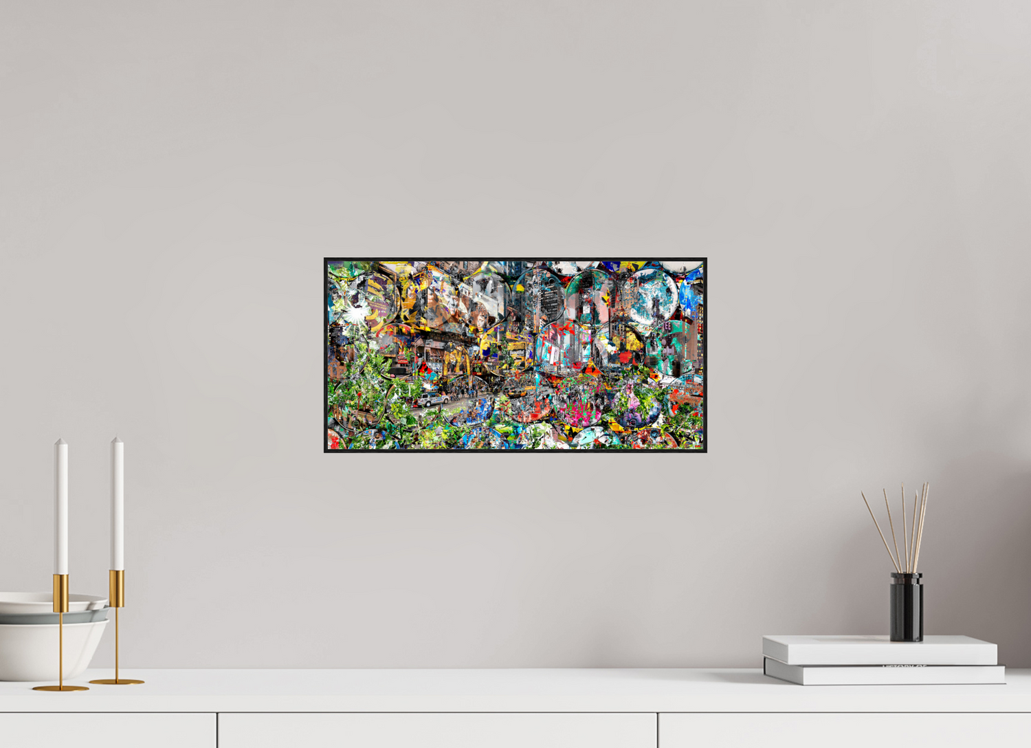 40 x 20 cm, Foto in ArtBox aus Massivholz Eiche schwarz RED³ HP Winston churchills boy V