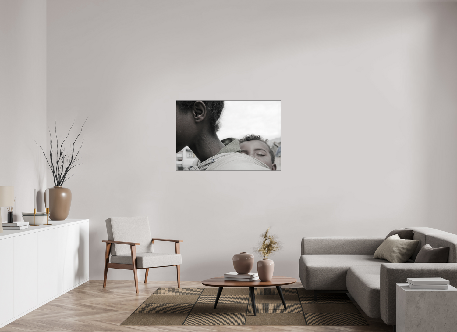 120 x 80 cm, Slimline Einfassung schwarz unter 2mm Acrylglas FA PH Machui I