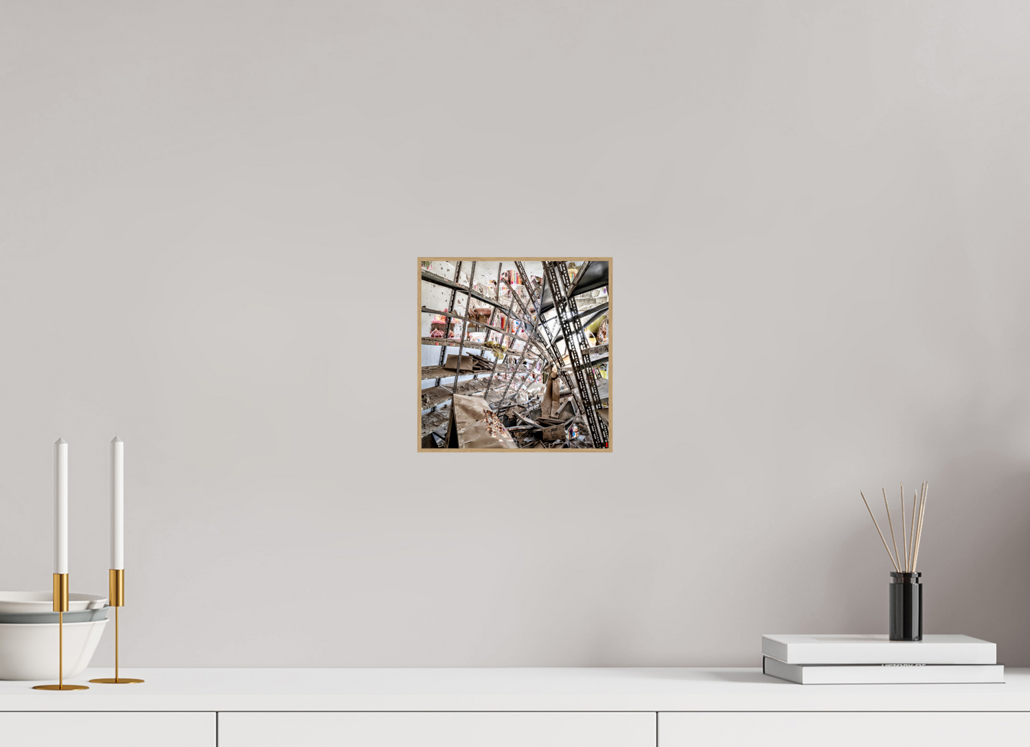 20 x 20 cm, Foto in ArtBox aus Massivholz Eiche natur RED³ SCSI Mahira II