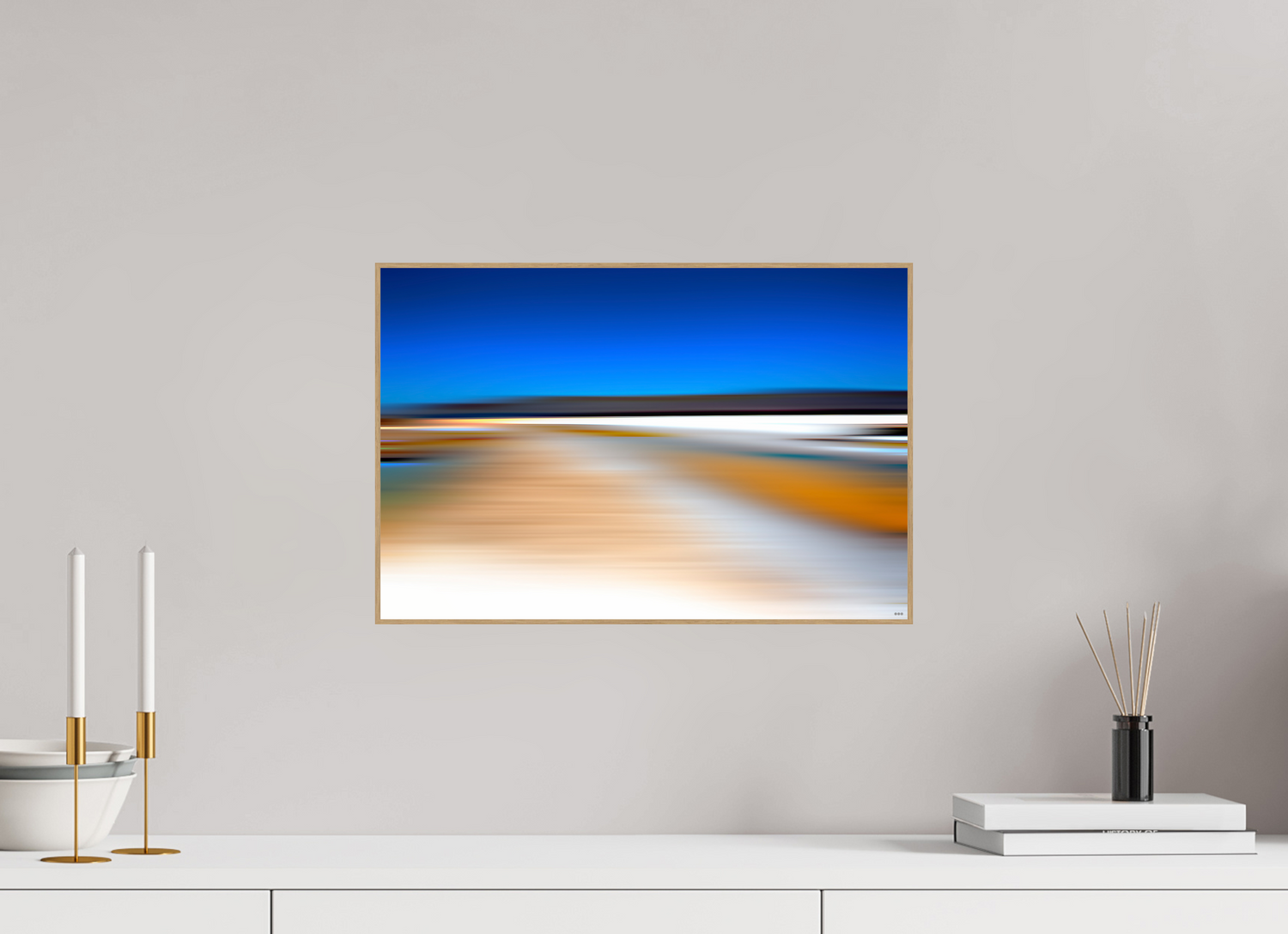 45 x 30 cm, Foto in ArtBox aus Massivholz Eiche natur RED³ PH Antankara I