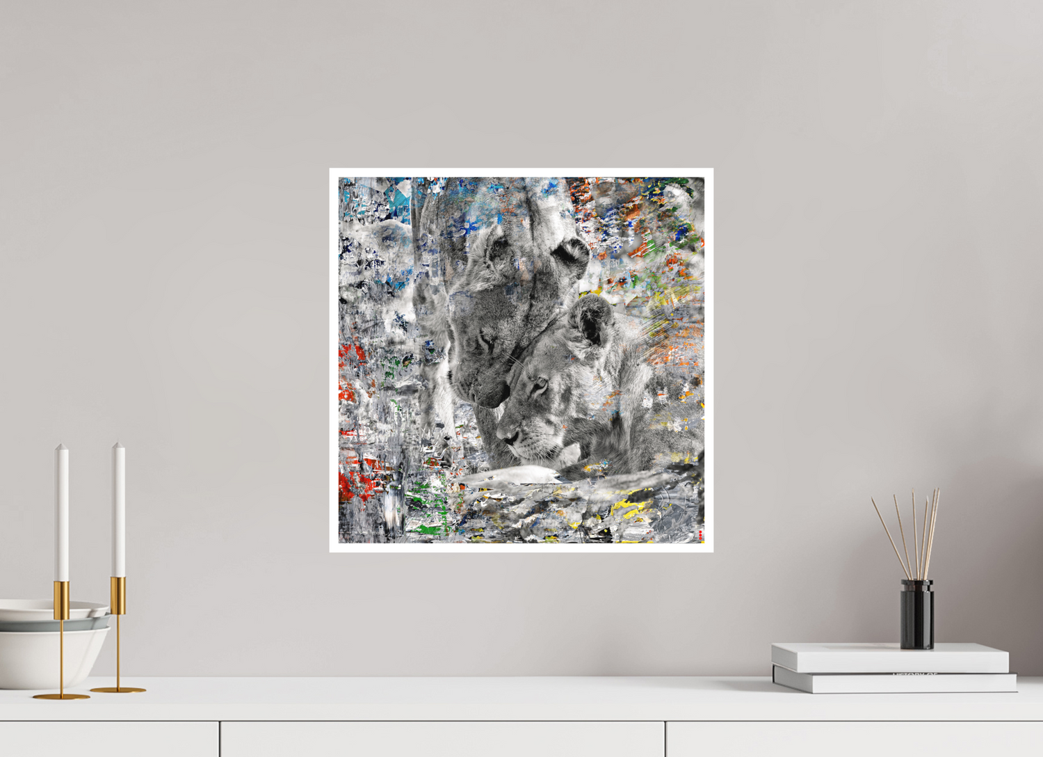 40 x 40 cm, Fine Art Print Hahnemühle William Turner RED³ WC Layamaya II