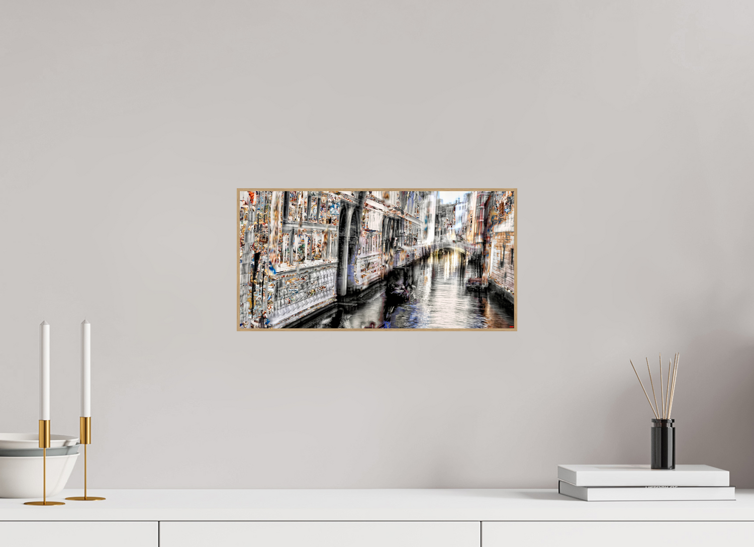 40 x 20 cm, Foto in ArtBox aus Massivholz Eiche natur RED³ HP Amari V