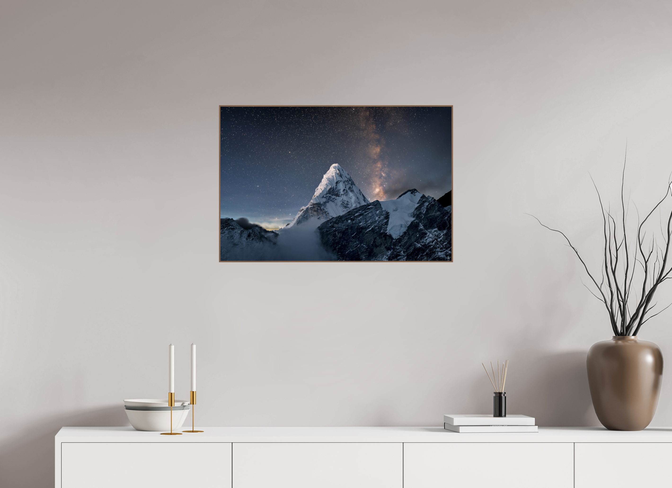 75 x 50 cm, Foto in ArtBox aus Massivholz Nussbaum RED³ Sarva I