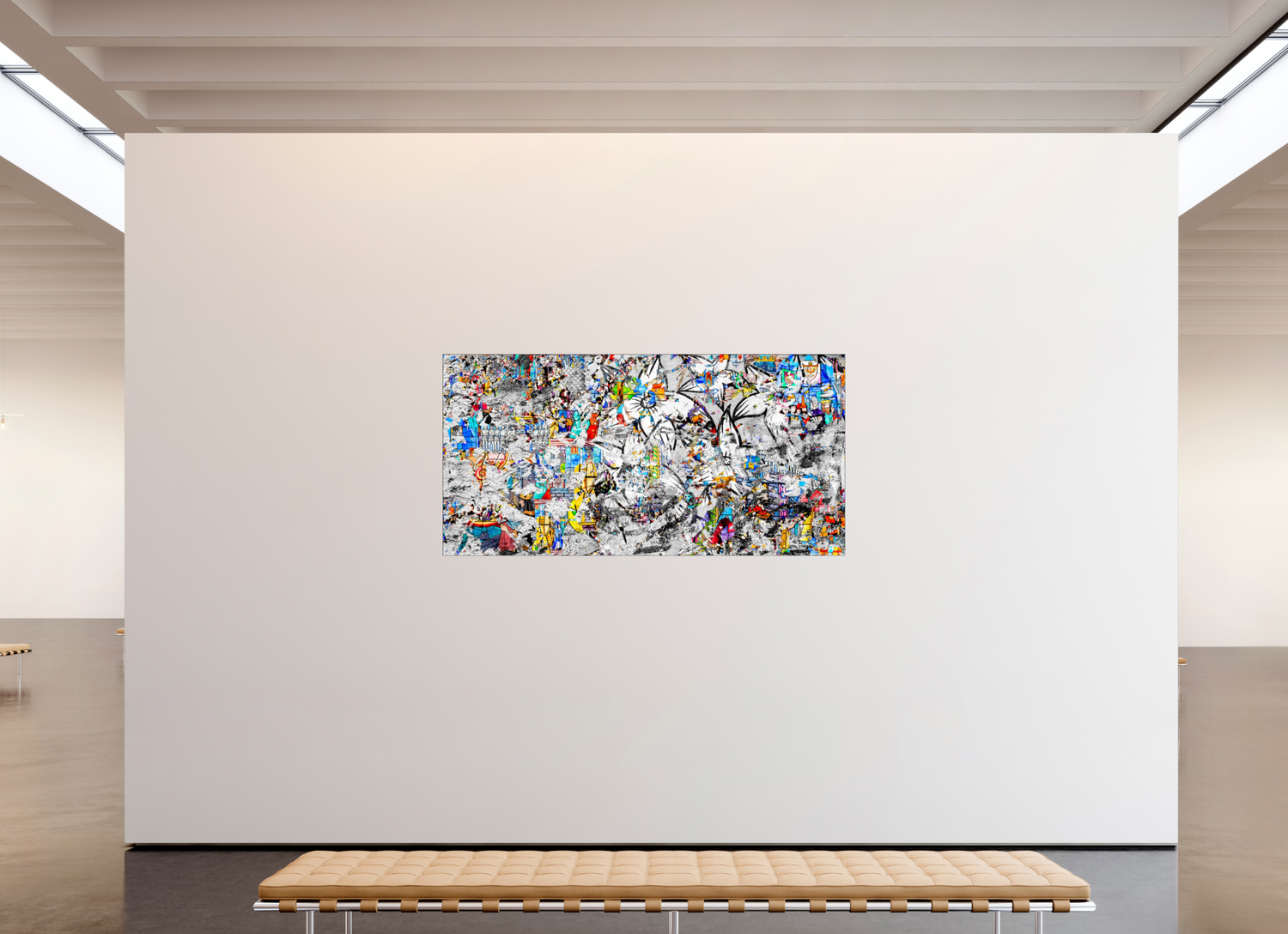 200 x 100 cm, Slimline Einfassung schwarz unter 2mm Acrylglas FA SCSI Miraaj V