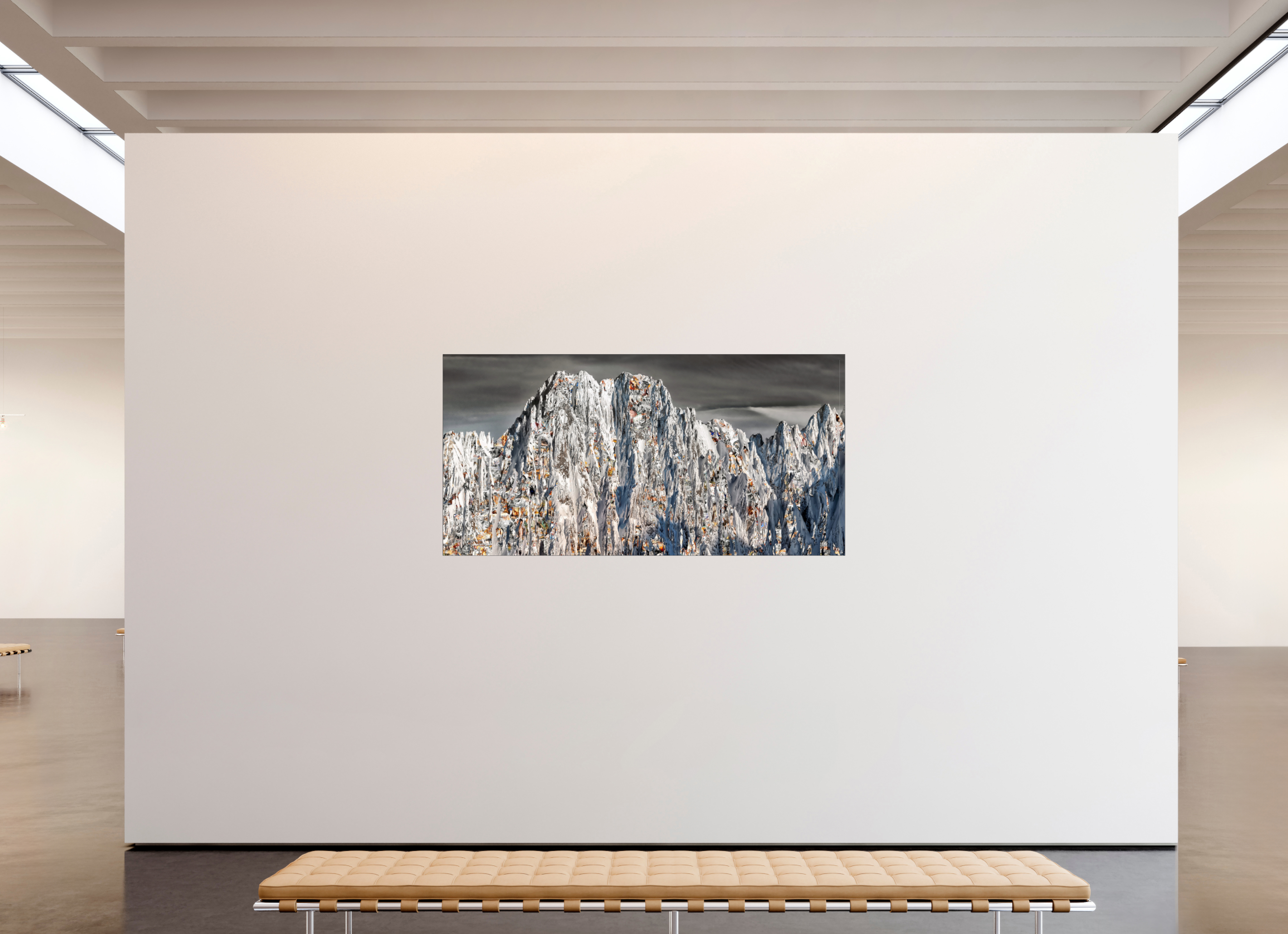200 x 100 cm, Slimline Einfassung schwarz unter 2mm Acrylglas E HUMANPLAYGROUND Akshara V