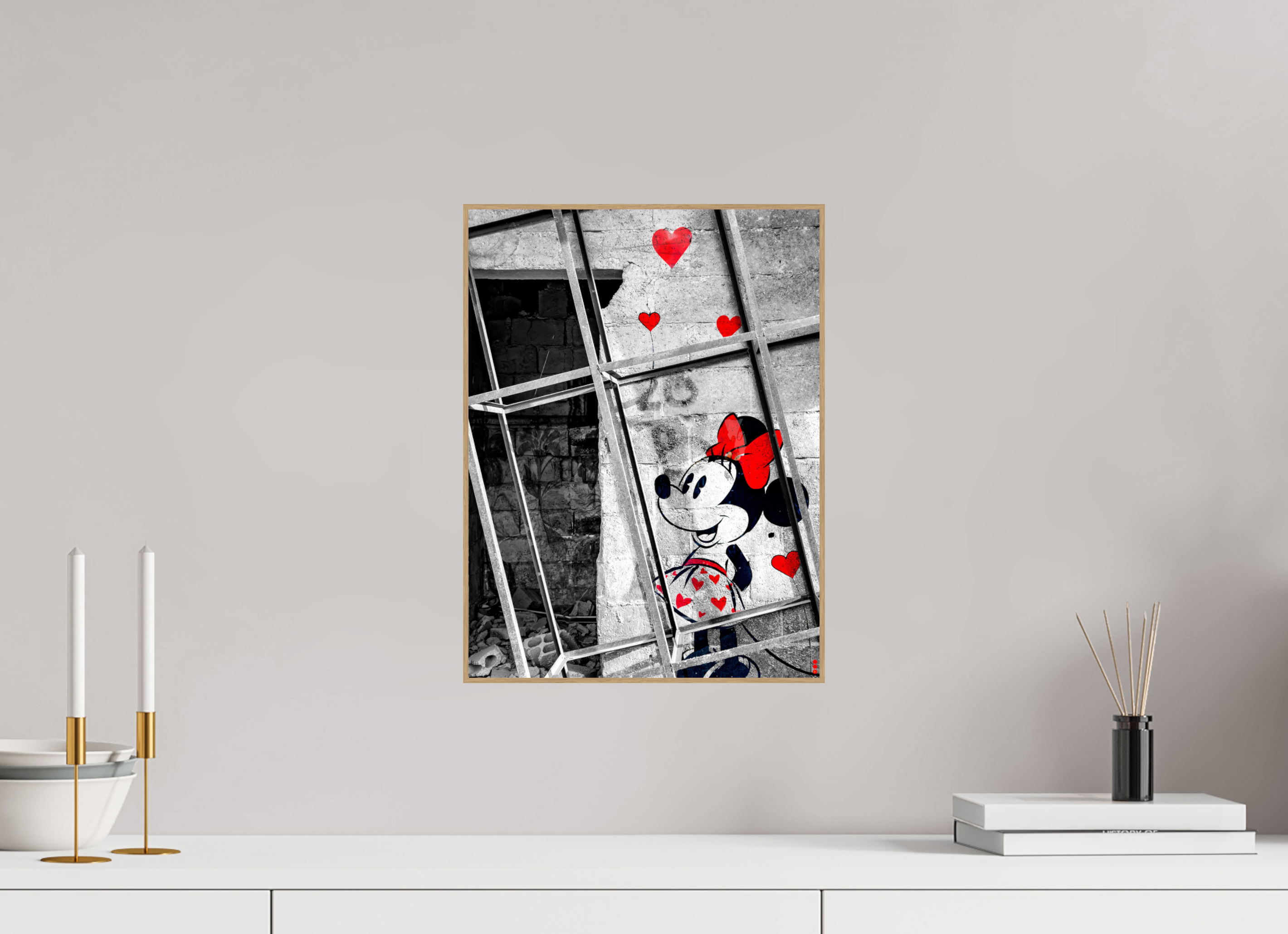 30 x 40 cm, Foto in ArtBox aus Massivholz Eiche natur RED³ SCSI Madiar III