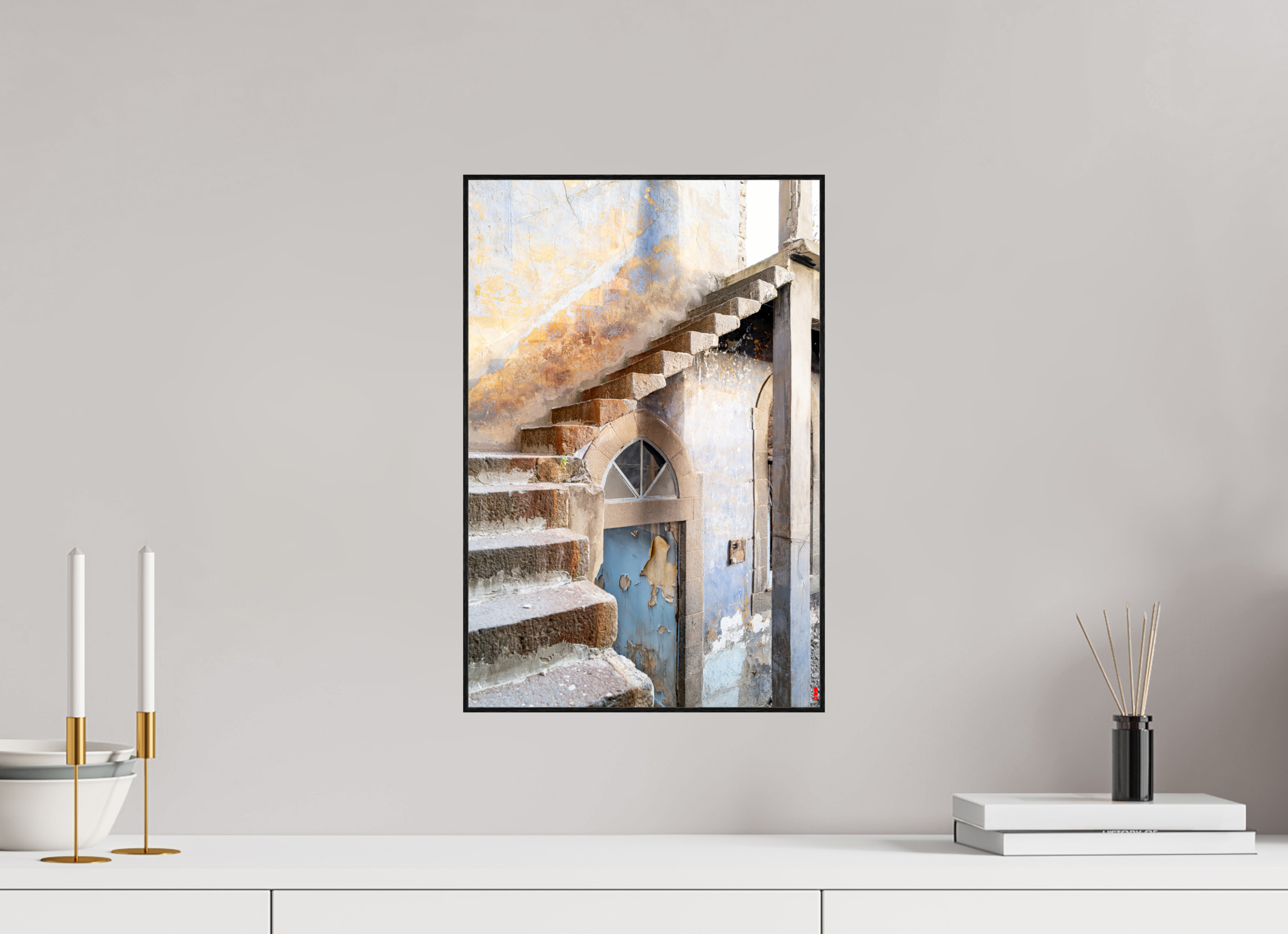 30 x 45 cm, Foto in ArtBox aus Massivholz Eiche schwarz RED³ PH Siddhartha III