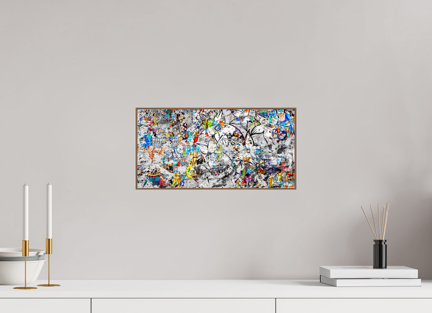 40 x 20 cm, Foto in ArtBox aus Massivholz Nussbaum RED³ SCSI Miraaj V