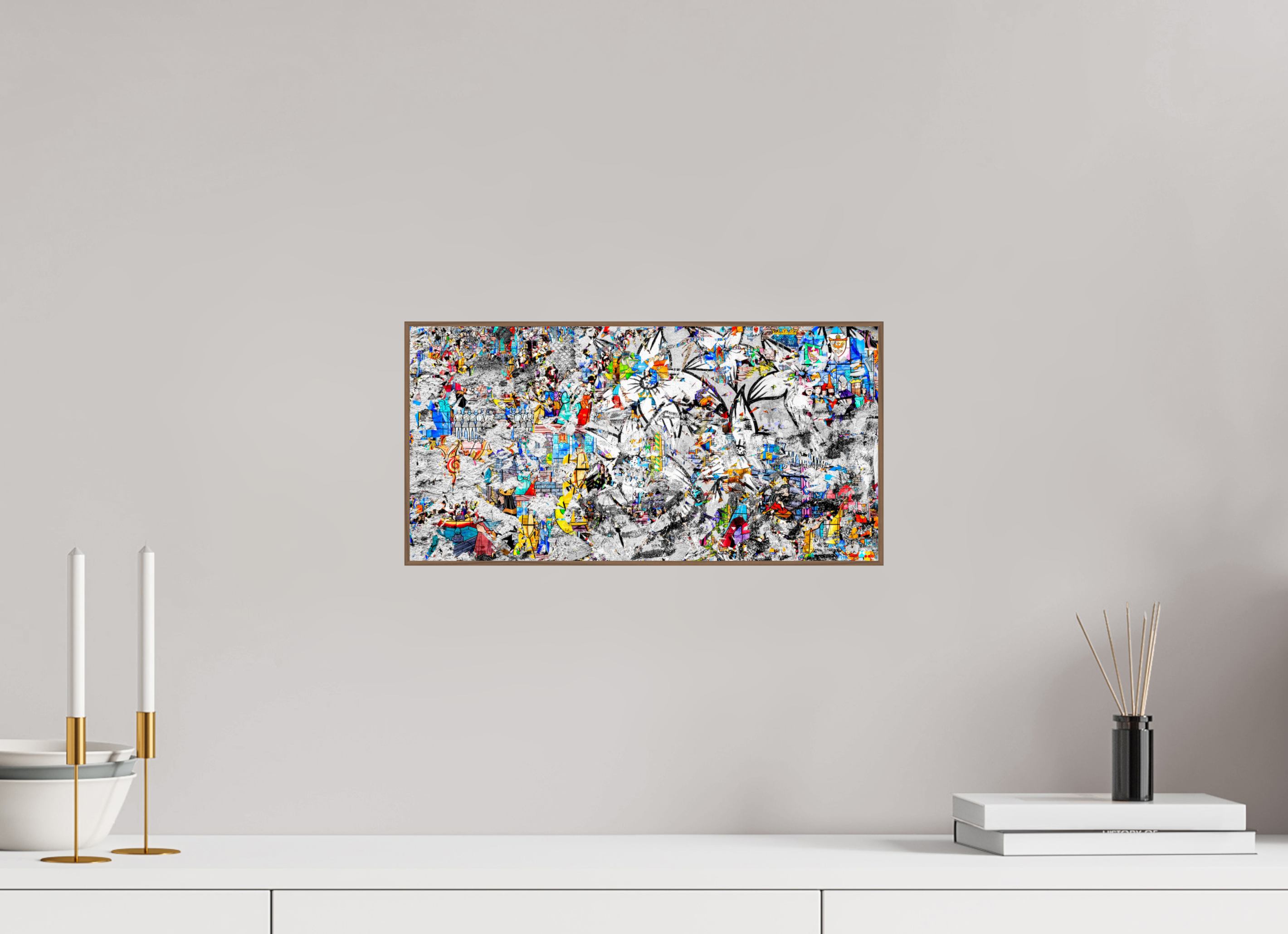 40 x 20 cm, Foto in ArtBox aus Massivholz Nussbaum RED³ SCSI Miraaj V