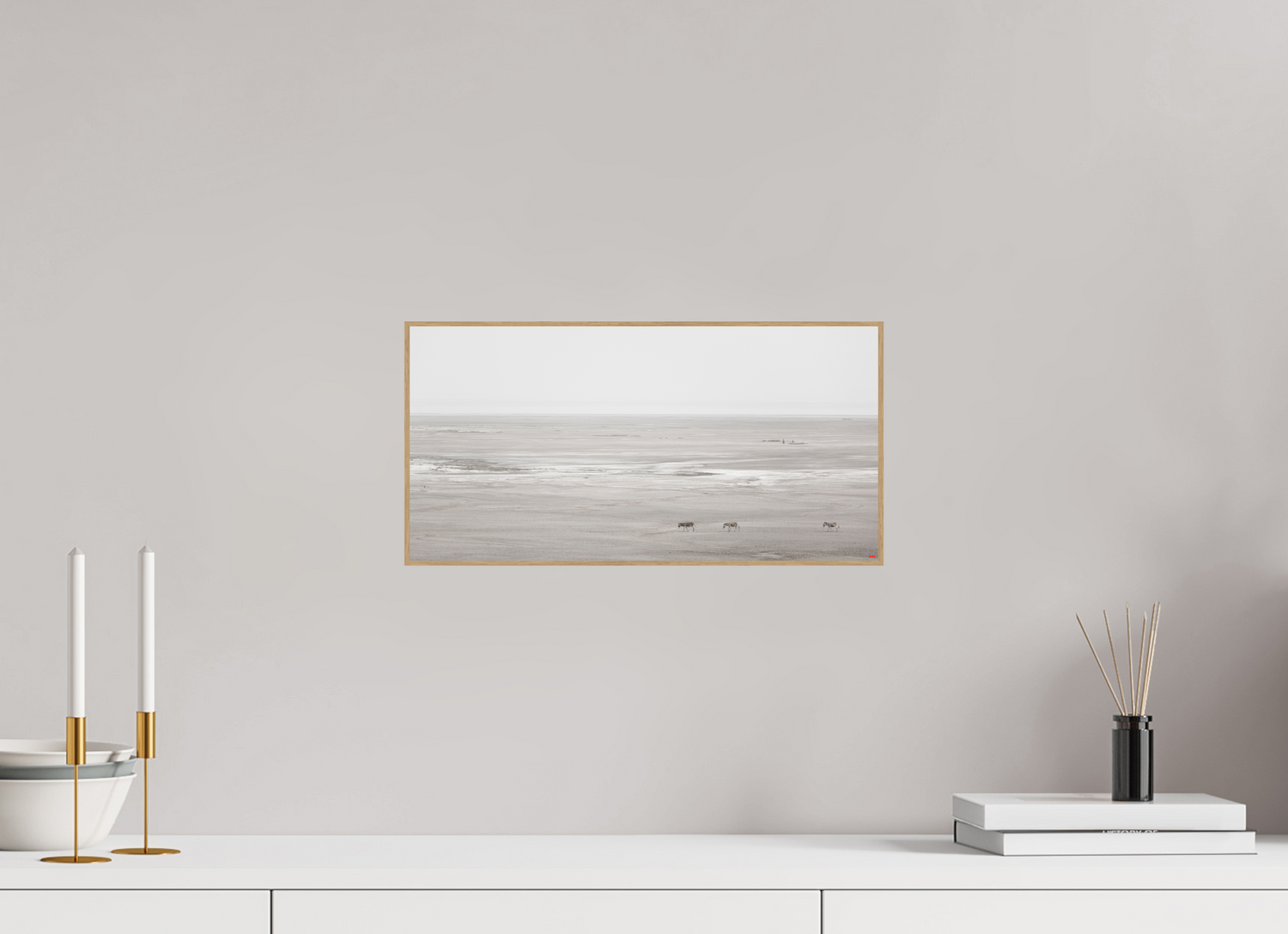 40 x 20 cm, Foto in ArtBox aus Massivholz Eiche natur RED³ PH Danai V