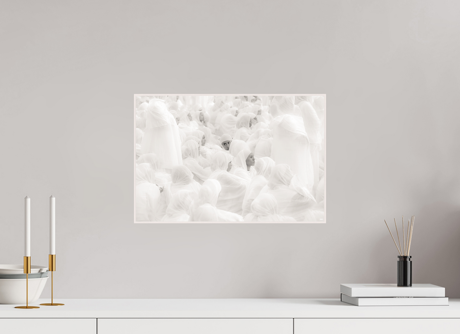 45 x 30 cm, Foto in ArtBox aus Massivholz Ahorn weiß RED³ PH Malia I