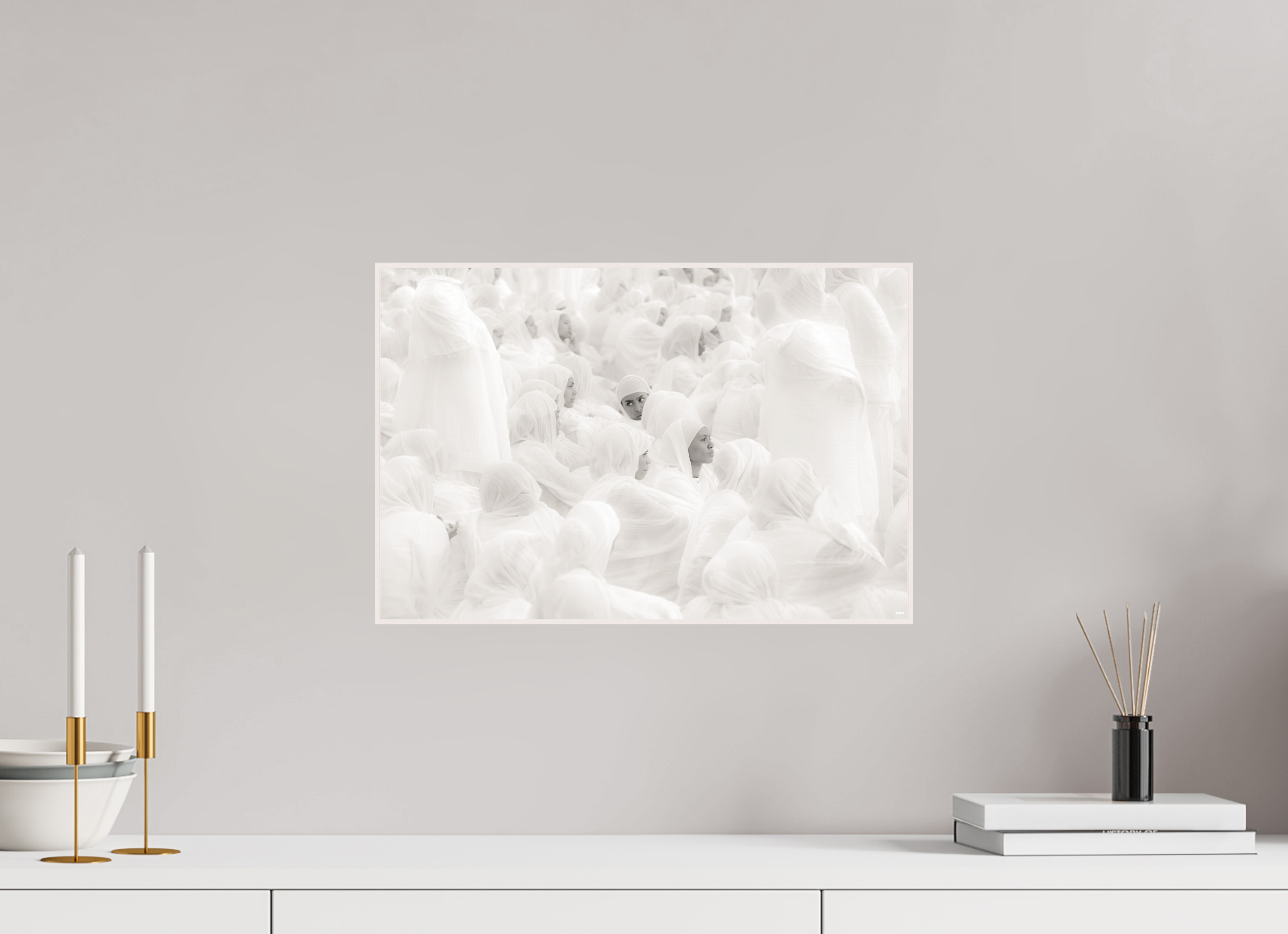 45 x 30 cm, Foto in ArtBox aus Massivholz Ahorn weiß RED³ PH Malia I