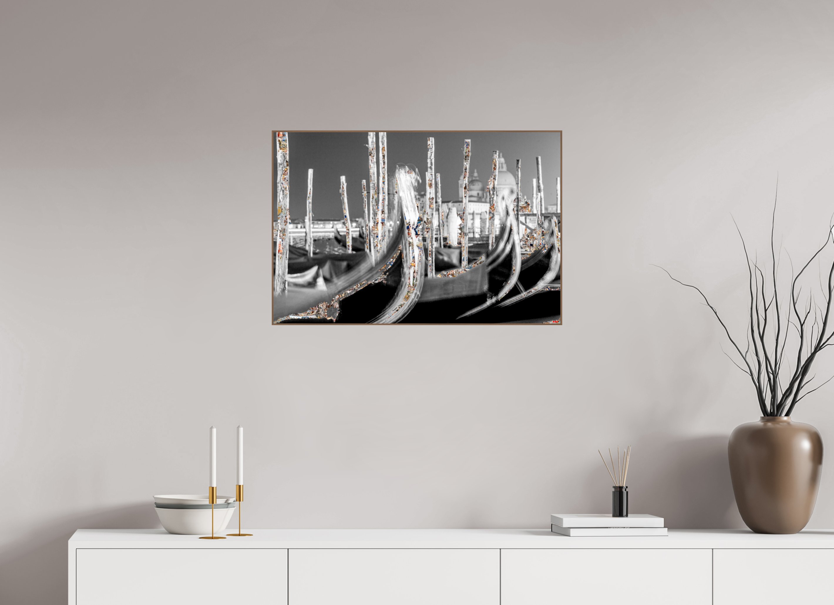 75 x 50 cm, Foto in ArtBox aus Massivholz Nussbaum RED³ HP Alina I