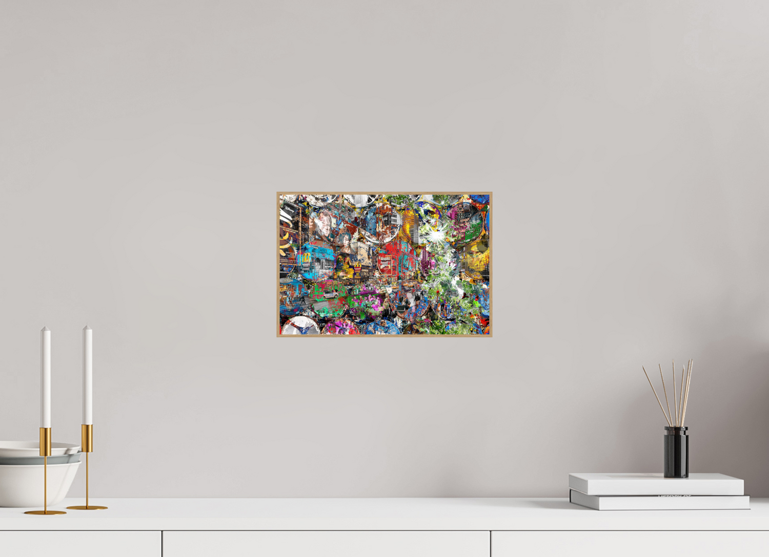 30 x 20 cm, Foto in ArtBox aus Massivholz Eiche natur RED³ HP Winston churchills boy I