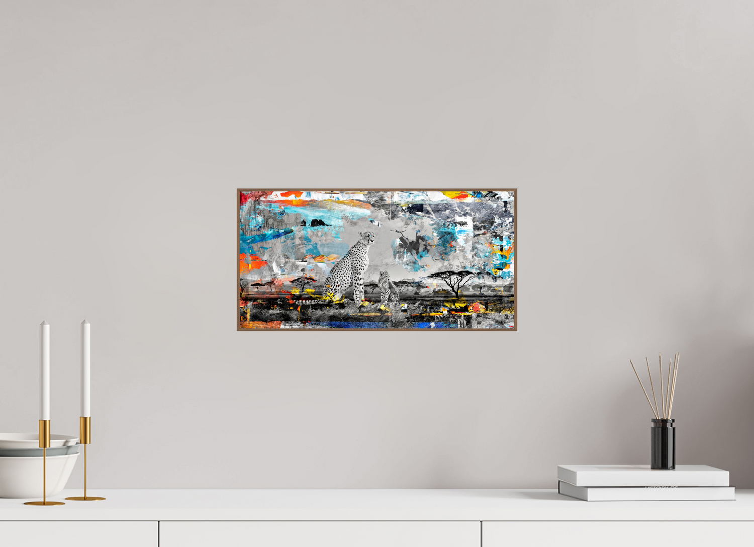 40 x 20 cm, Foto in ArtBox aus Massivholz Nussbaum RED³ WC Ladebayo V