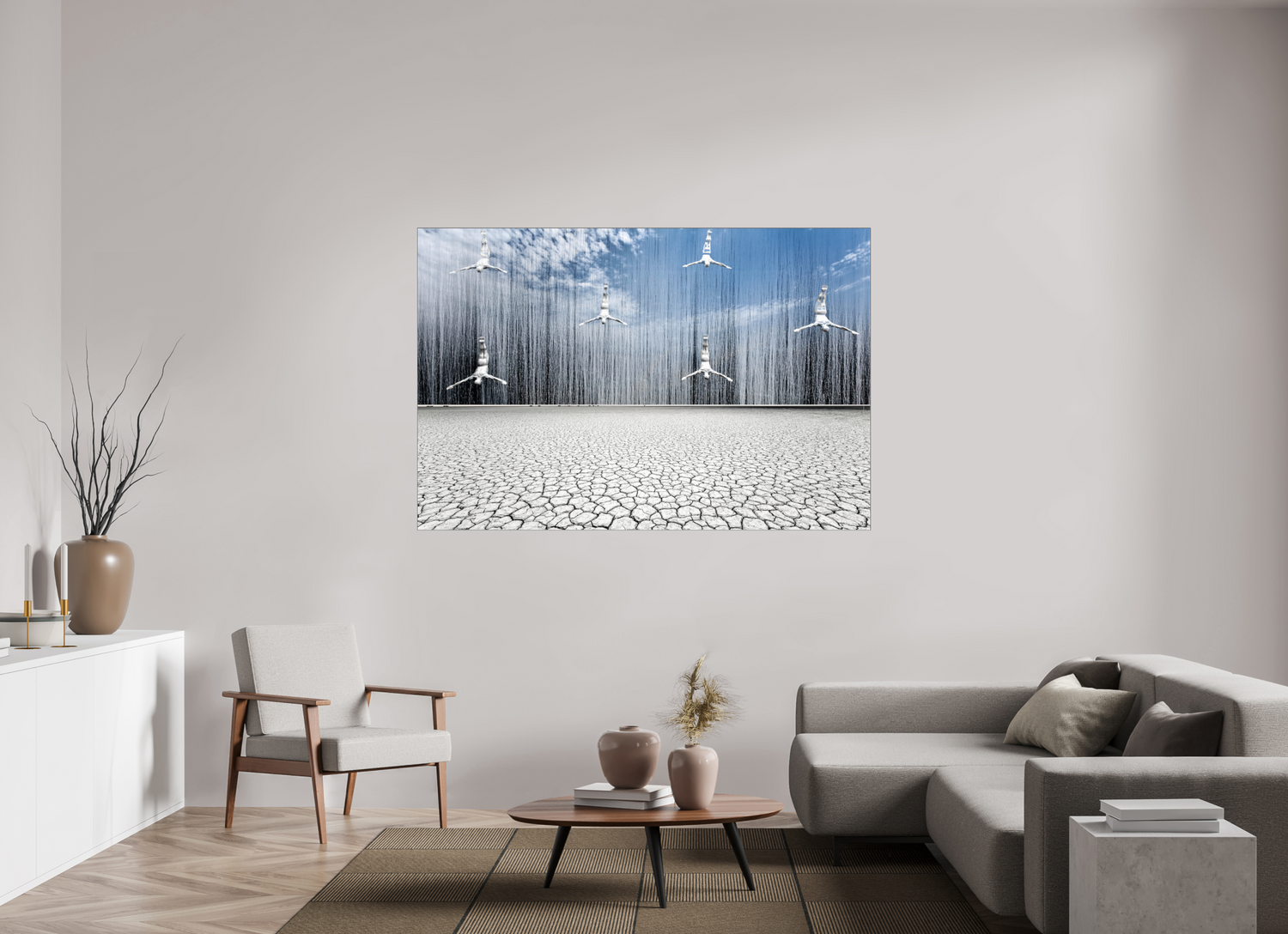 180 x 120 cm, Slimline Einfassung schwarz unter 2mm Acrylglas FA HP Minkah I