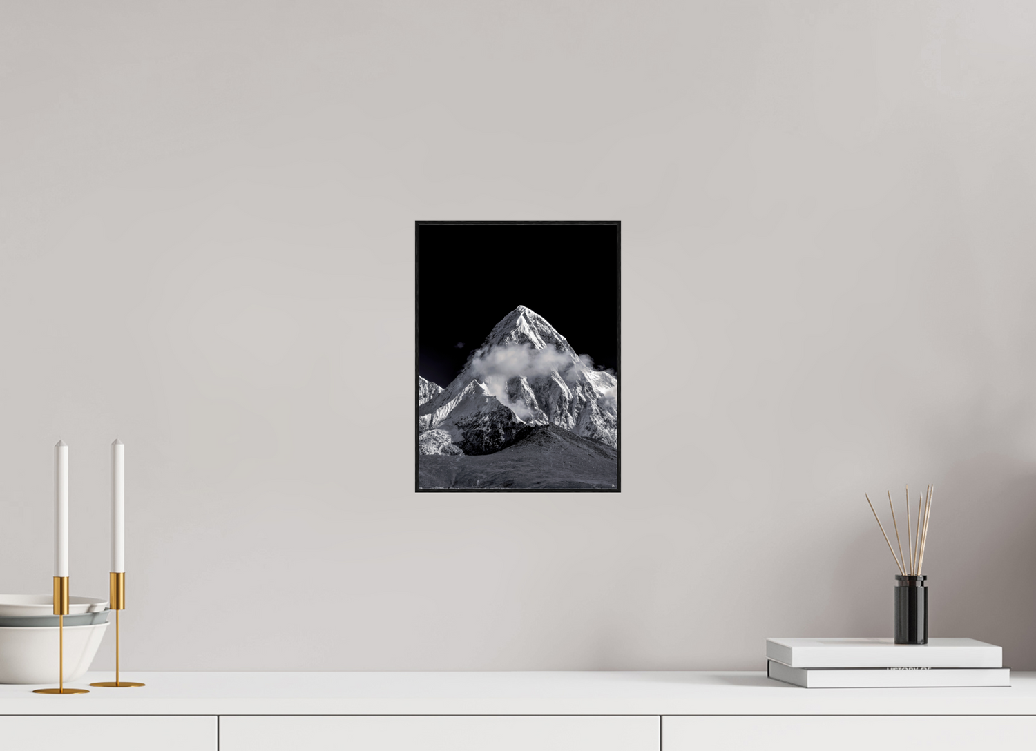 21 x 28 cm, Foto in ArtBox aus Massivholz Eiche schwarz RED³ Samten III