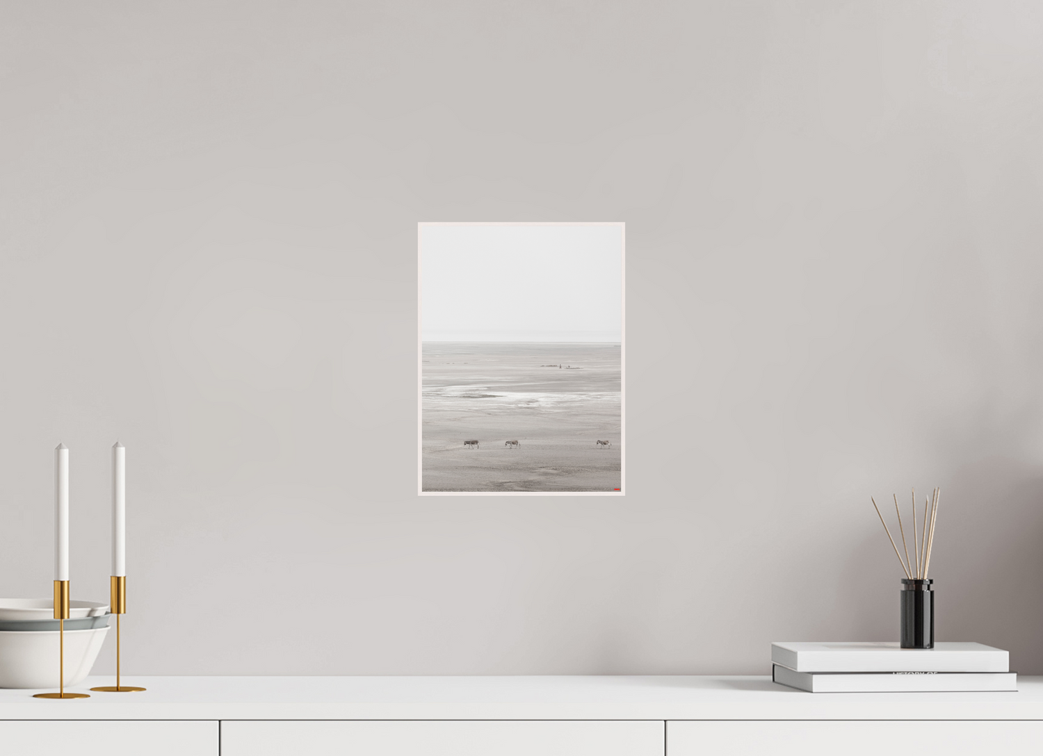 21 x 28 cm, Foto in ArtBox aus Massivholz Ahorn weiß RED³ PH Danai III