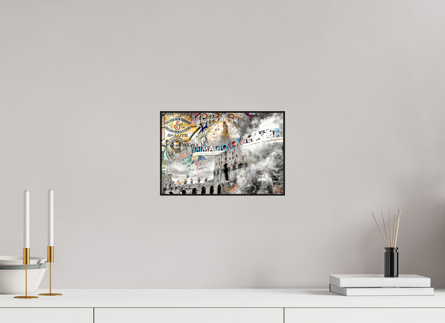 30 x 20 cm, Foto in ArtBox aus Massivholz Eiche schwarz RED³ SCSI Mumtaz I