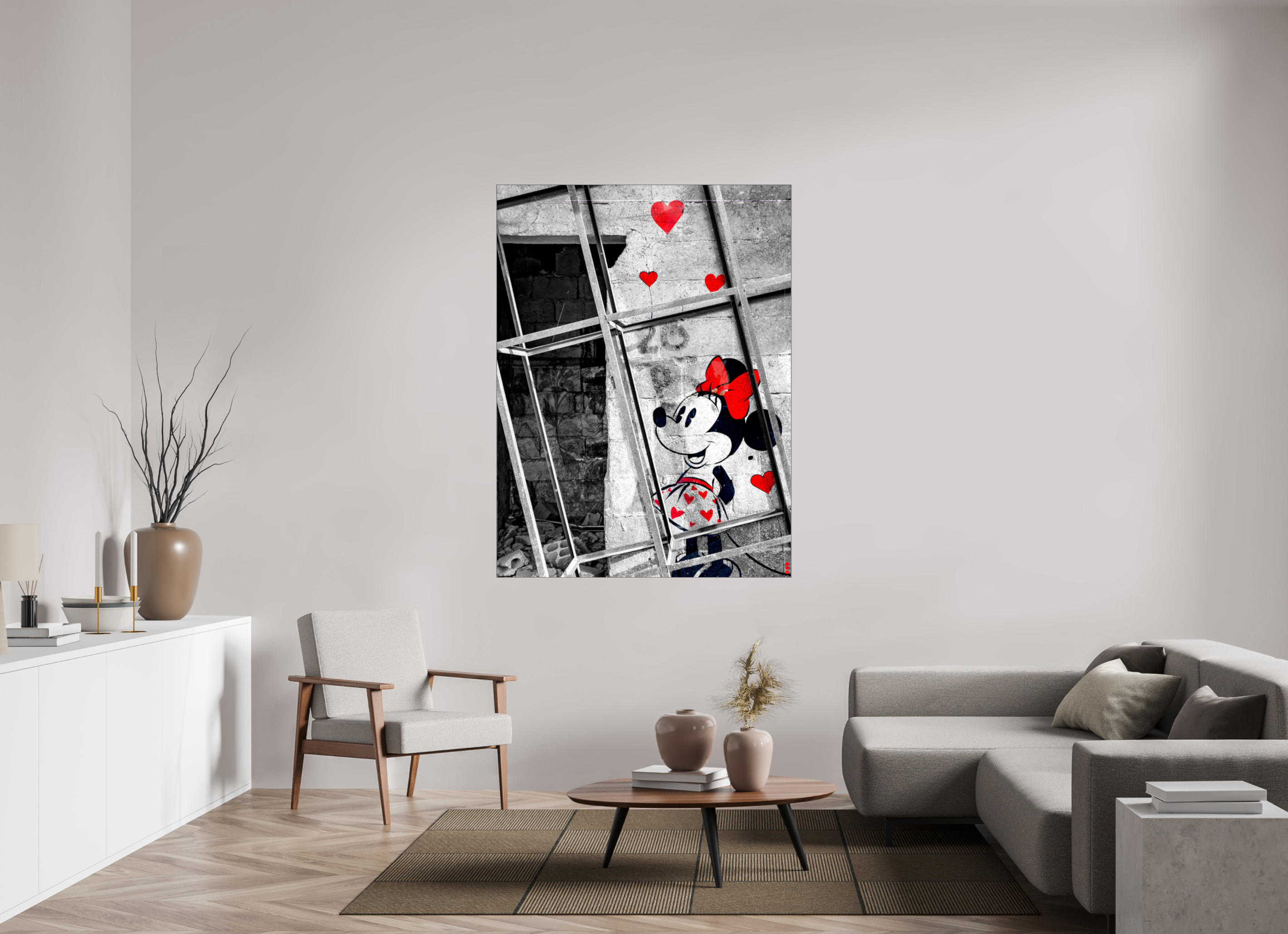 120 x 160 cm, Slimline Einfassung schwarz unter 2mm Acrylglas FA SCSI Madiar III