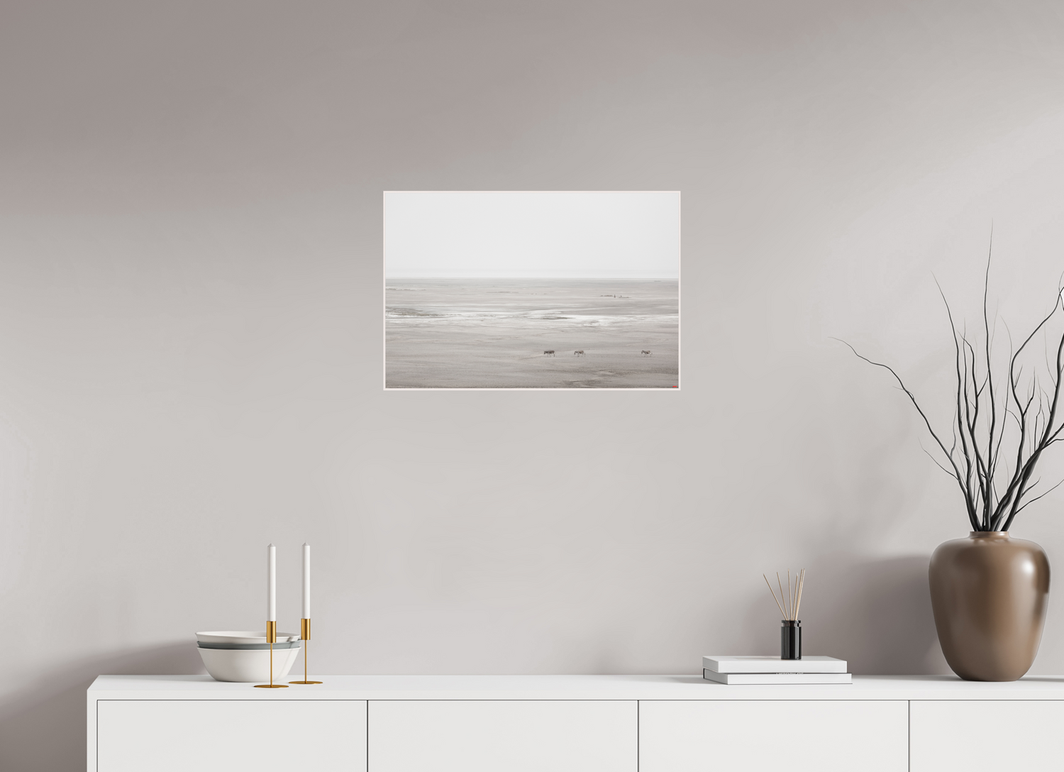 60 x 40 cm, Foto in ArtBox aus Massivholz Ahorn weiß RED³ PH Danai I