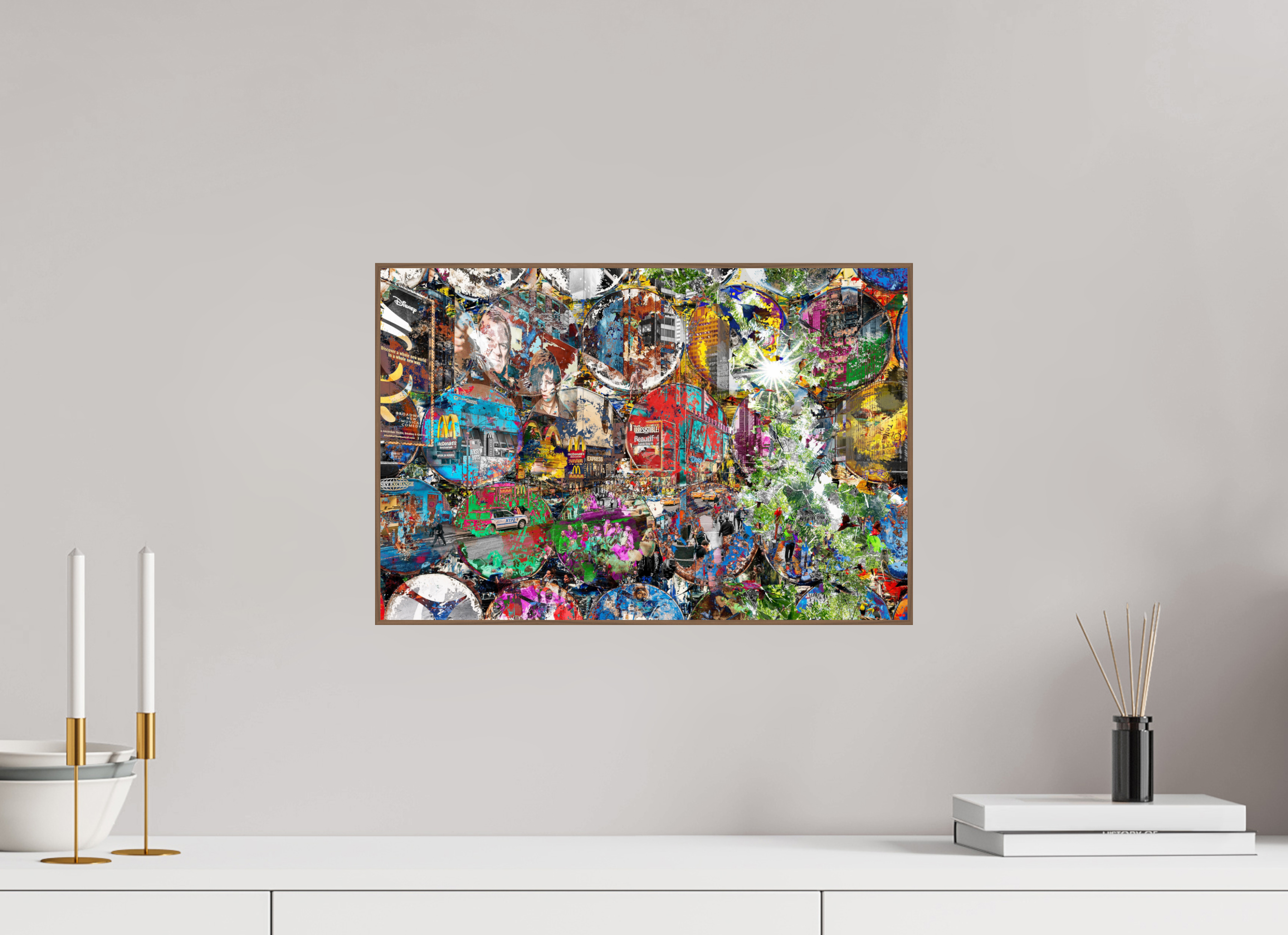 45 x 30 cm, Foto in ArtBox aus Massivholz Nussbaum RED³ HP Winston churchills boy I