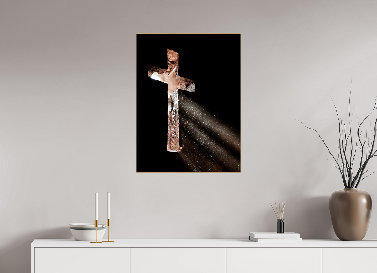 60 x 80 cm, Foto in ArtBox aus Massivholz Eiche natur RED³ PH Moyale III