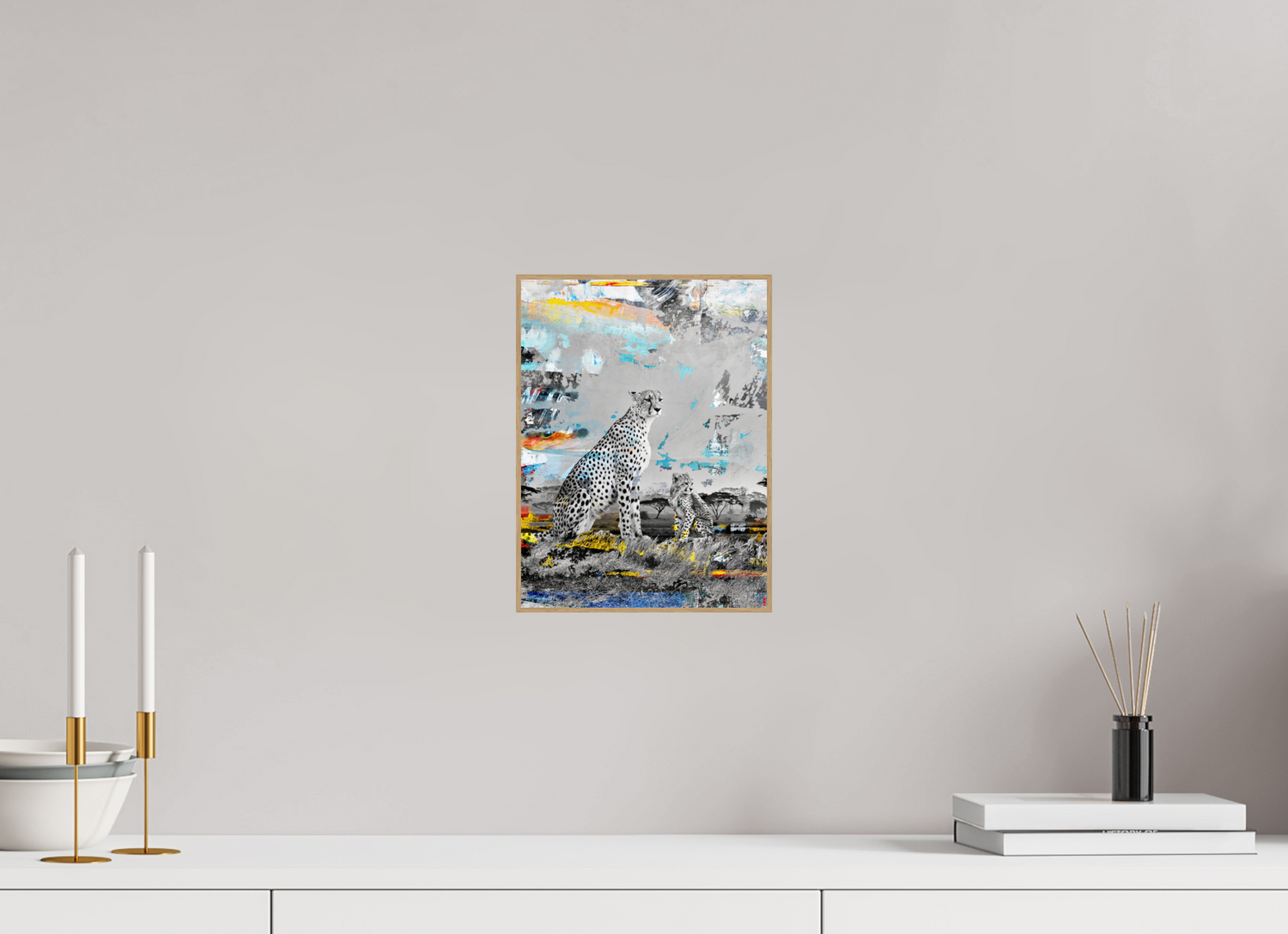 21 x 28 cm, Foto in ArtBox aus Massivholz Eiche natur RED³ WC Ladebayo III