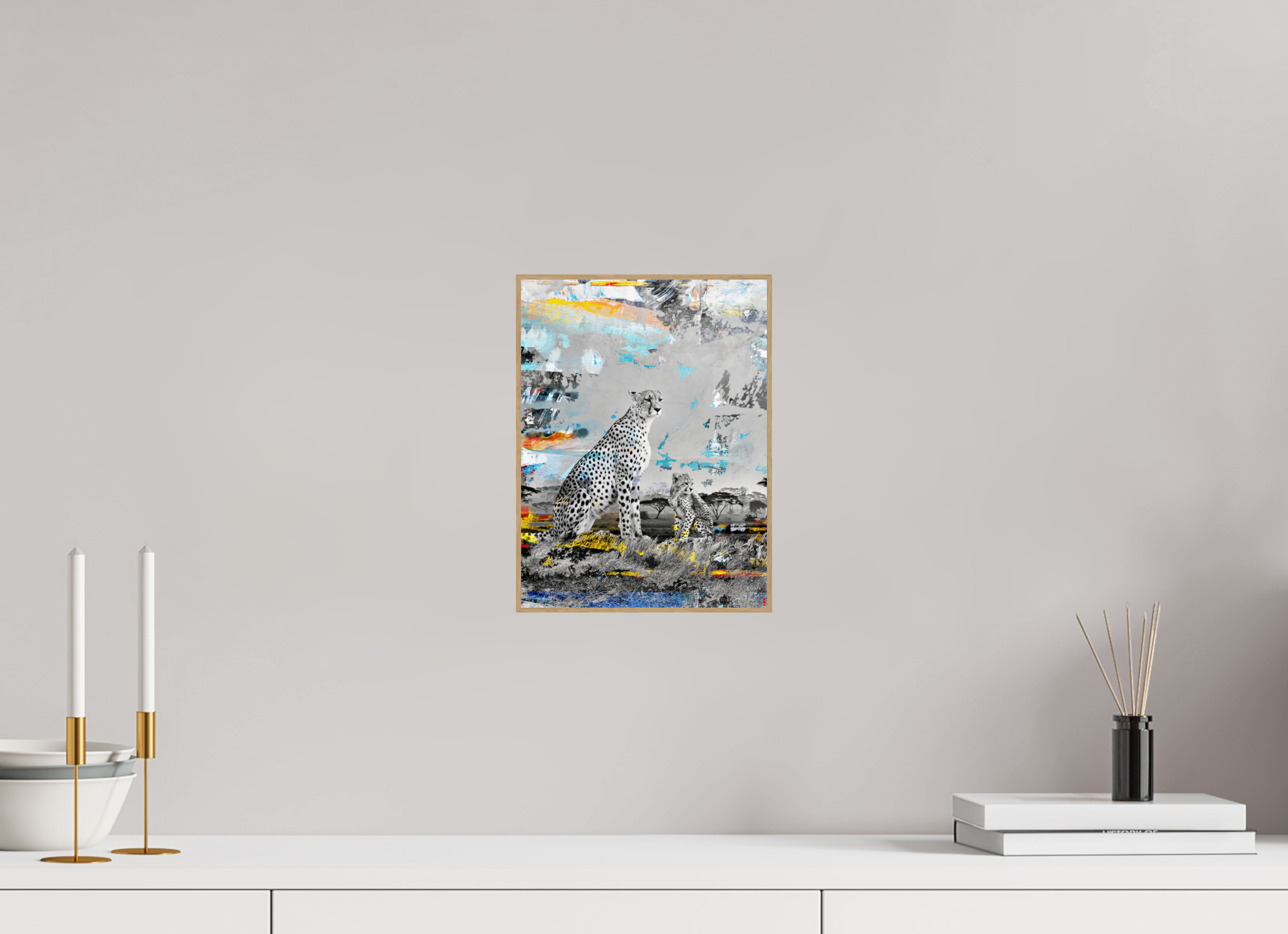 21 x 28 cm, Foto in ArtBox aus Massivholz Eiche natur RED³ WC Ladebayo III