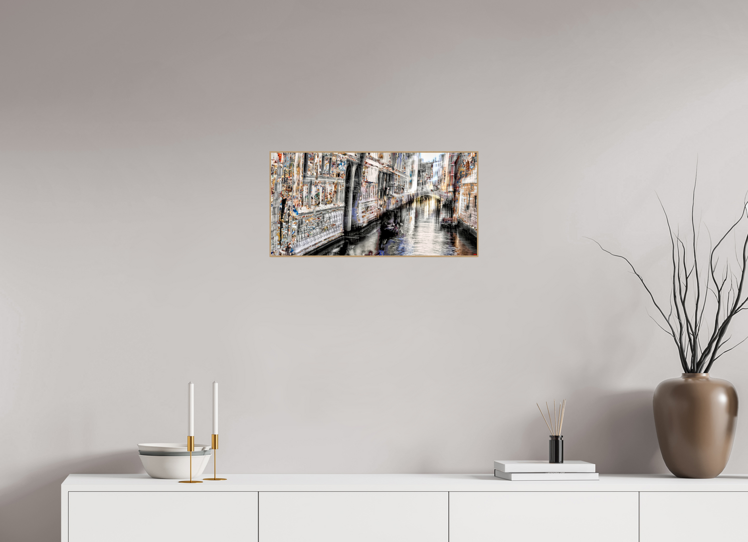 60 x 30 cm, Foto in ArtBox aus Massivholz Eiche natur RED³ HP Amari V