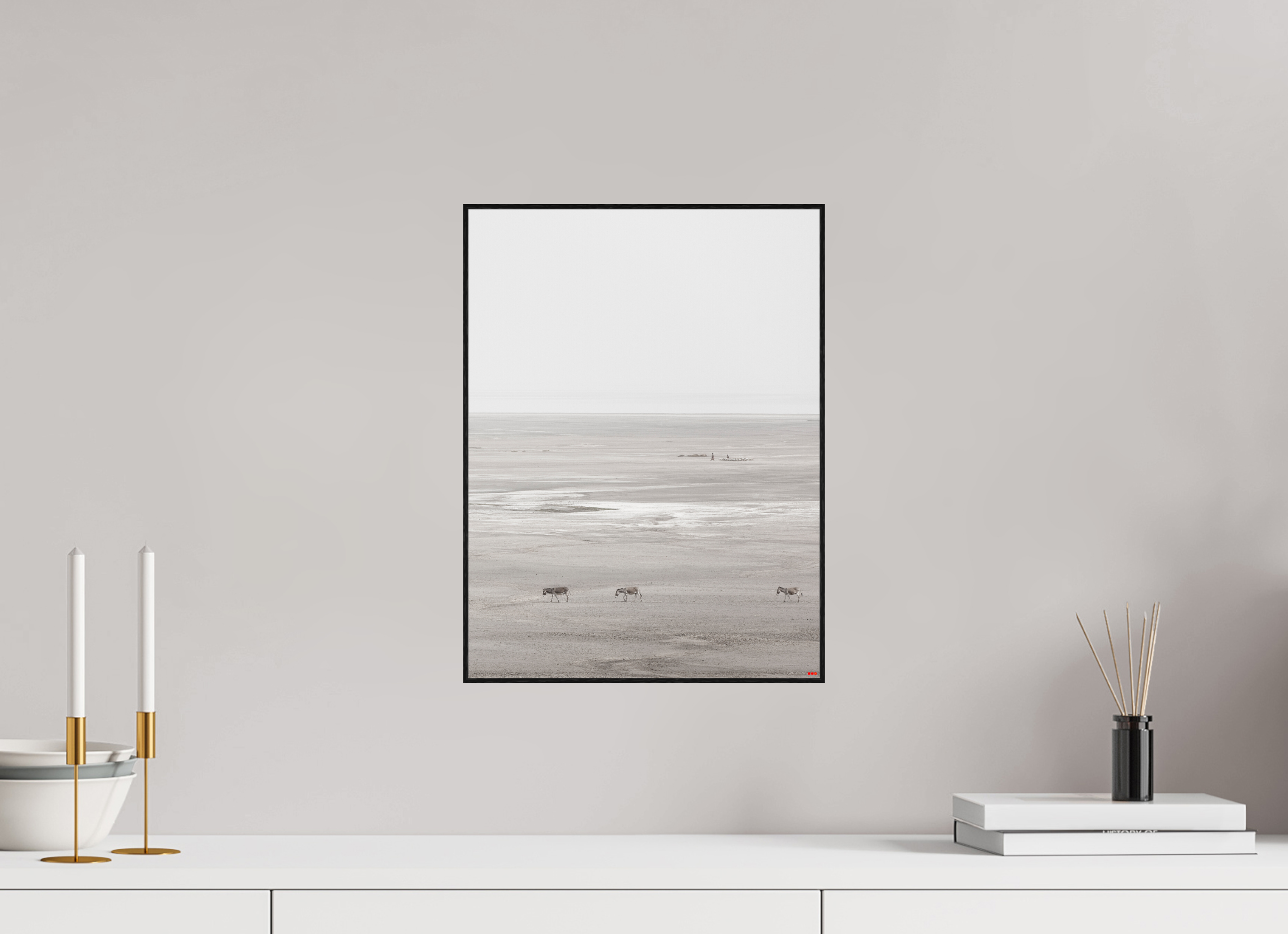 30 x 40 cm, Foto in ArtBox aus Massivholz Eiche schwarz RED³ PH Danai III