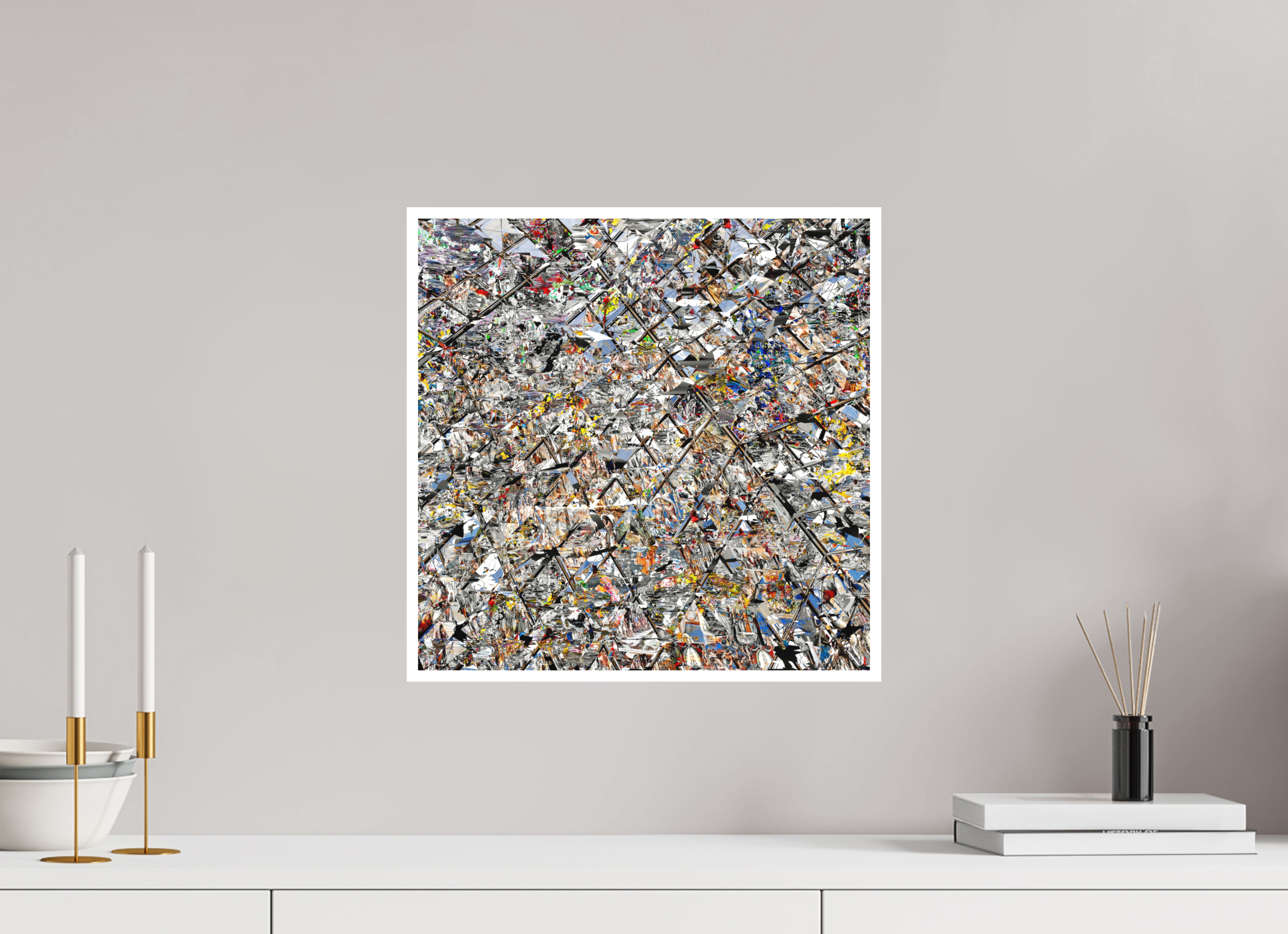 40 x 40 cm, Fine Art Print Hahnemühle William Turner RED³ HP Lacrimosa II