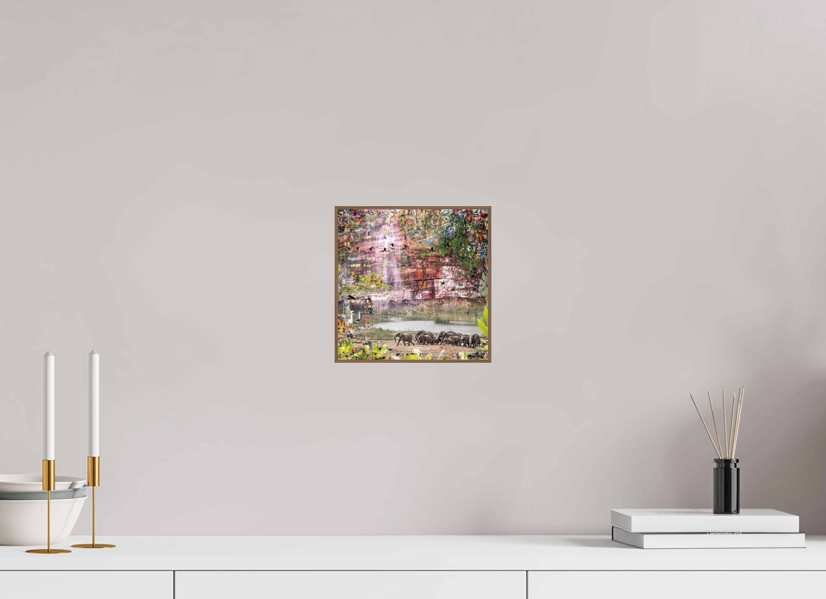 20 x 20 cm, Foto in ArtBox aus Massivholz Nussbaum RED³ WC Valdeci II