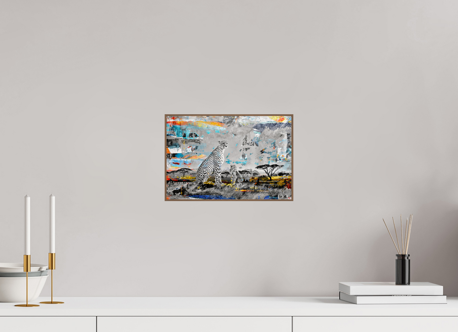 30 x 20 cm, Foto in ArtBox aus Massivholz Nussbaum RED³ WC Ladebayo I