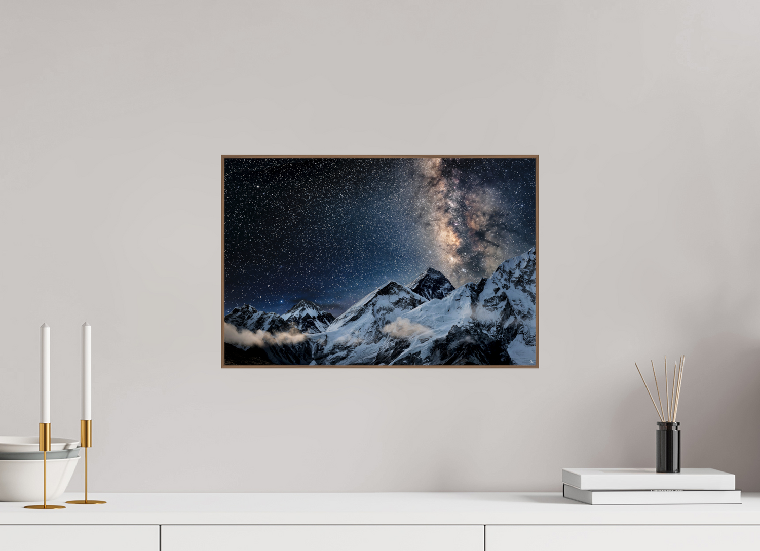 45 x 30 cm, Foto in ArtBox aus Massivholz Nussbaum RED³ Sangmo I