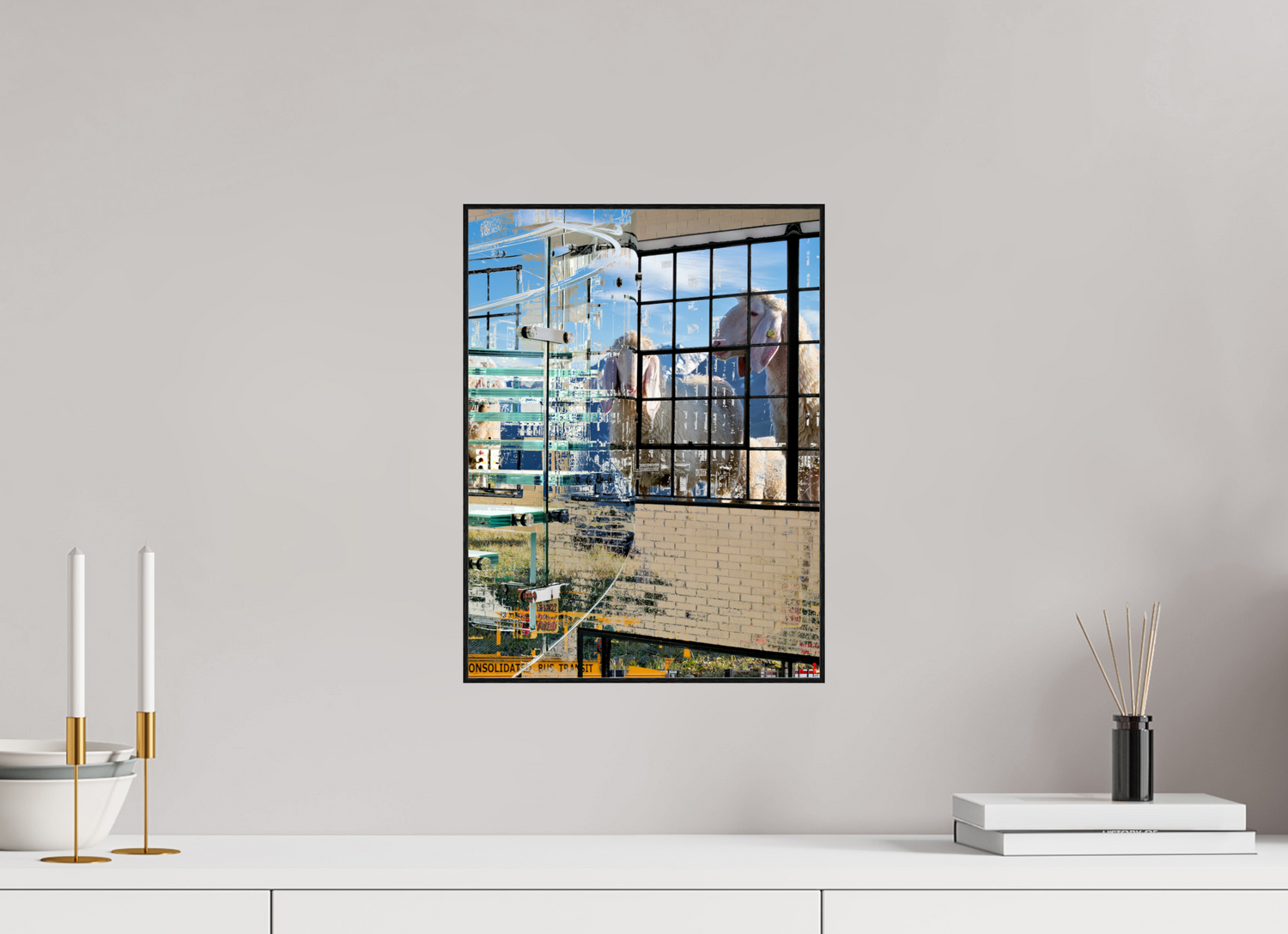 30 x 40 cm, Foto in ArtBox aus Massivholz Eiche schwarz RED³ HP Malia III