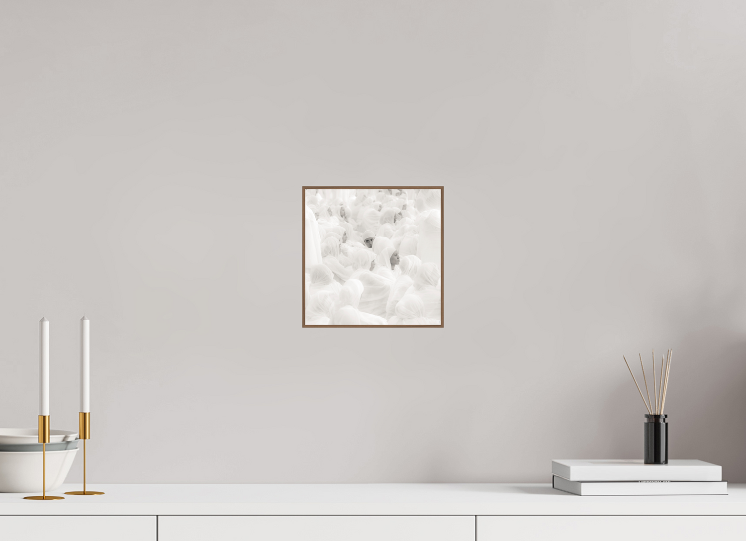 20 x 20 cm, Foto in ArtBox aus Massivholz Nussbaum RED³ PH Malia II