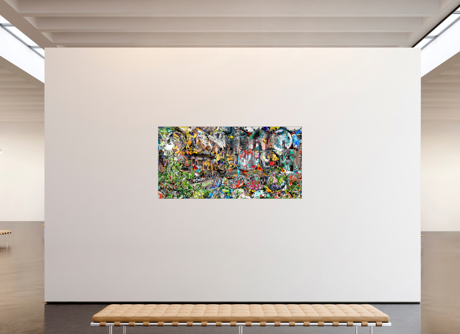 200 x 100 cm, Slimline Einfassung schwarz unter 2mm Acrylglas FA HP Winston churchills boy V