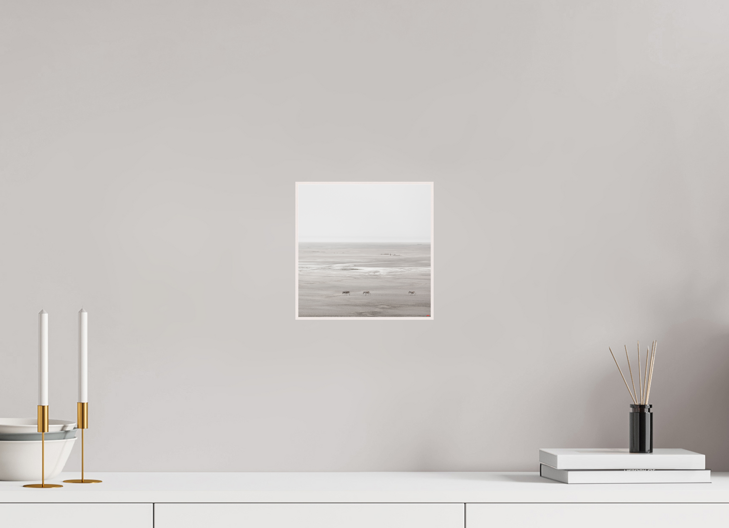 20 x 20 cm, Foto in ArtBox aus Massivholz Ahorn weiß RED³ PH Danai II