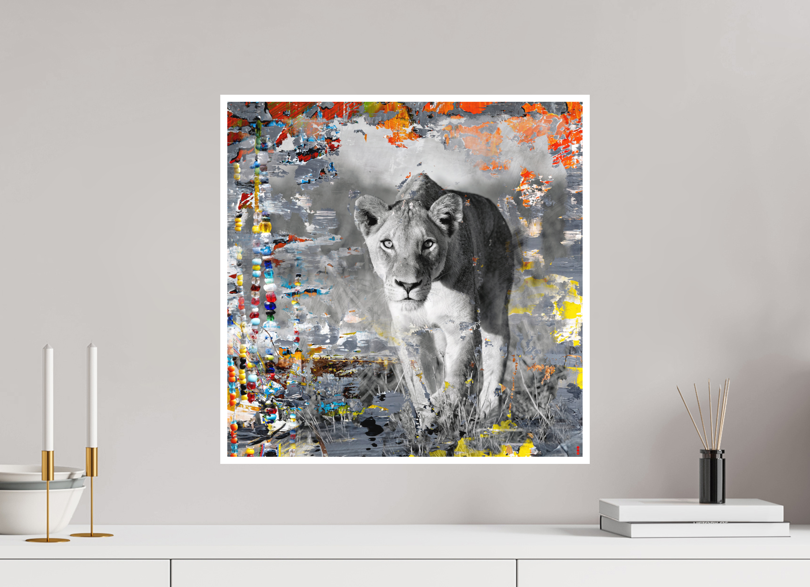 50 x 50 cm, Fine Art Print Hahnemühle William Turner RED³ WC Lamaya II