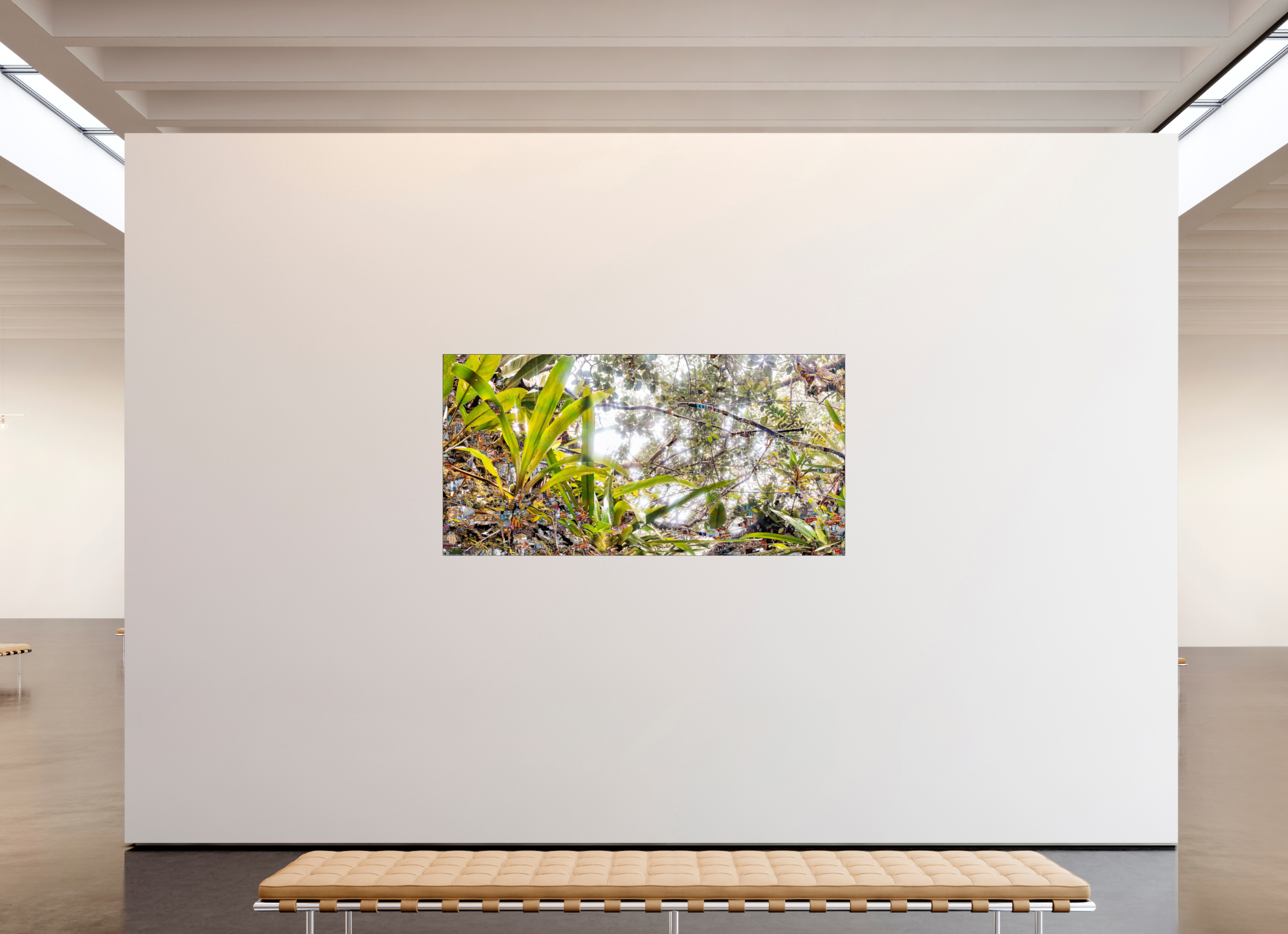 200 x 100 cm, Slimline Einfassung schwarz unter 2mm Acrylglas FA HP Amara V