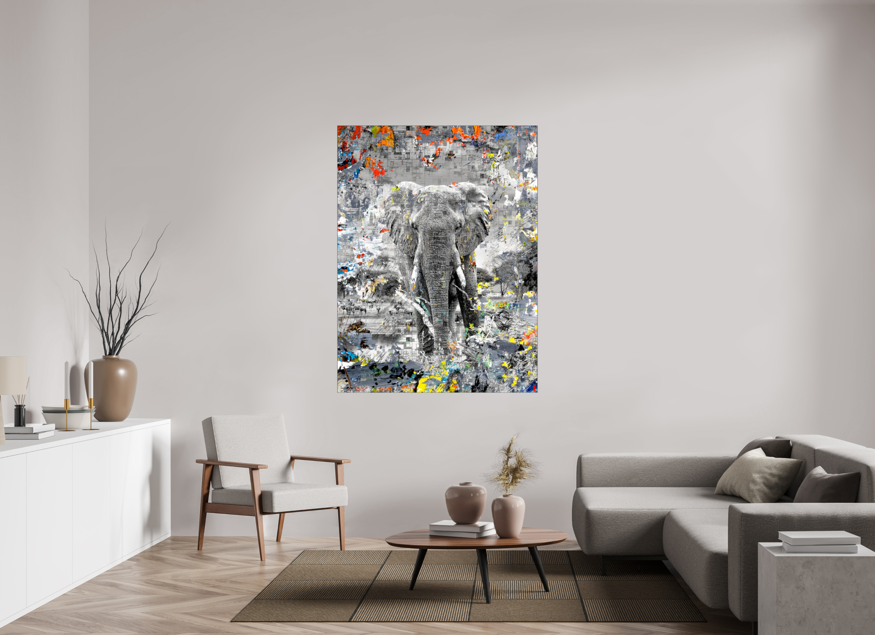 120 x 160 cm, Slimline Einfassung schwarz unter 2mm Acrylglas FA WC Kajika III