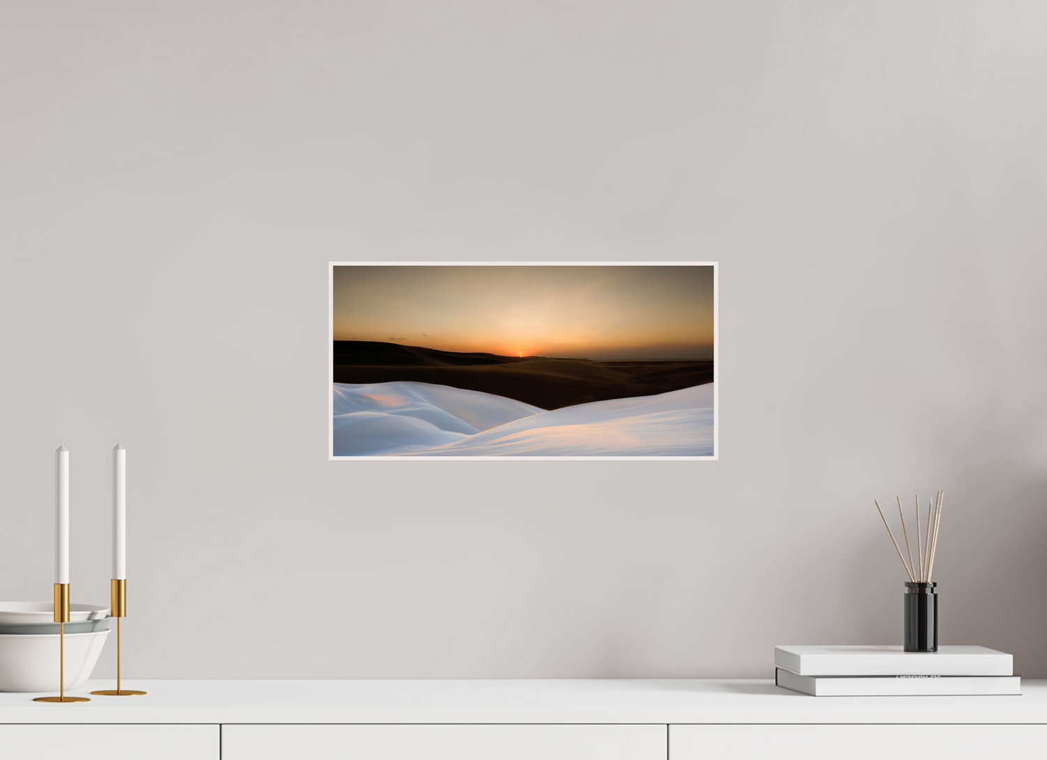 40 x 20 cm, Foto in ArtBox aus Massivholz Ahorn weiß RED³ PH Amirah V