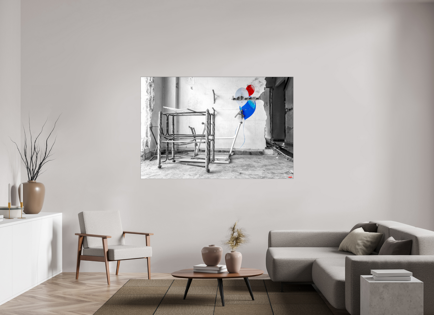 180 x 120 cm, Slimline Einfassung schwarz unter 2mm Acrylglas FA SCSI Mursal I