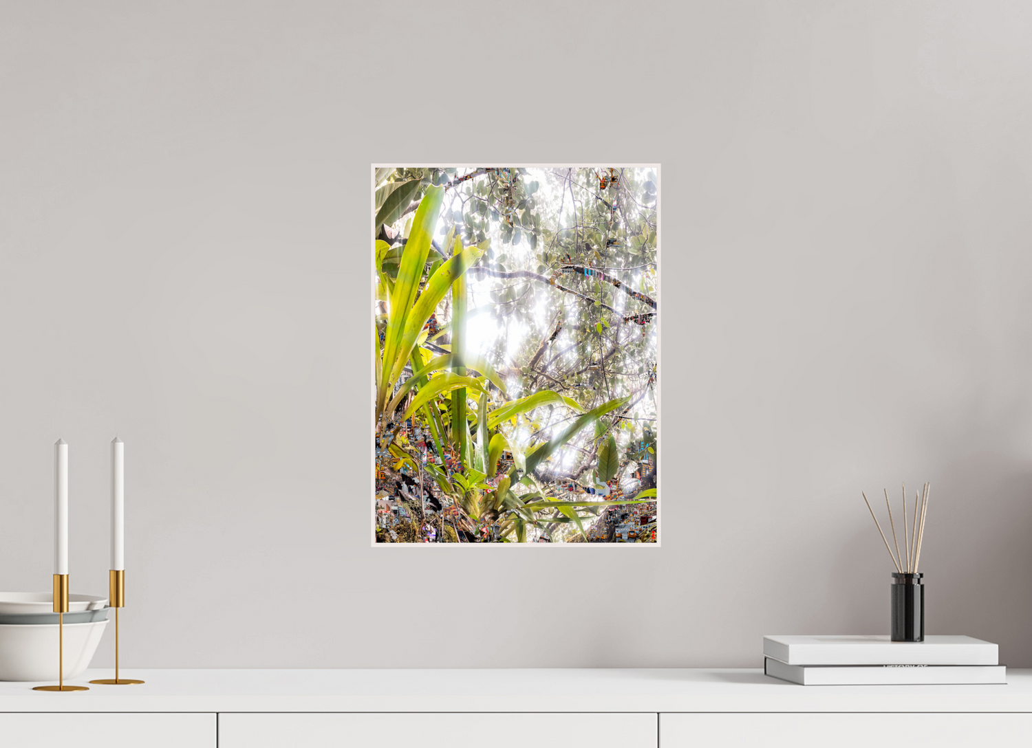 30 x 40 cm, Foto in ArtBox aus Massivholz Ahorn weiß RED³ HP Amara III