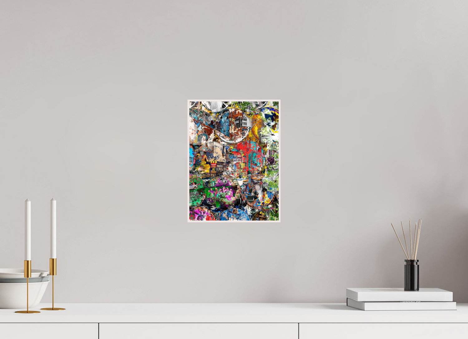 21 x 28 cm, Foto in ArtBox aus Massivholz Ahorn weiß RED³ HP Winston churchills boy III