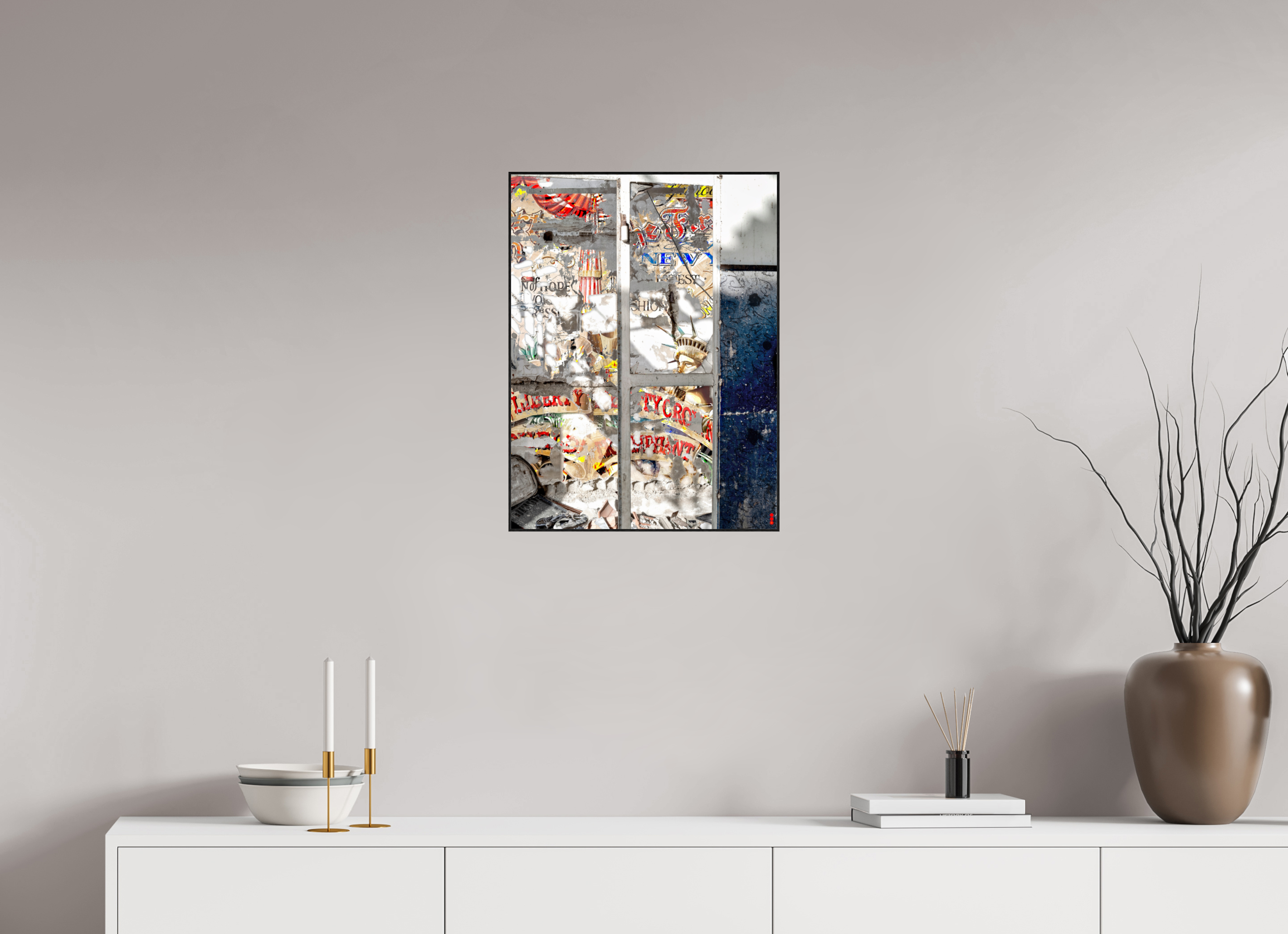 45 x 60 cm, Foto in ArtBox aus Massivholz Eiche schwarz RED³ SCSI Malahat III