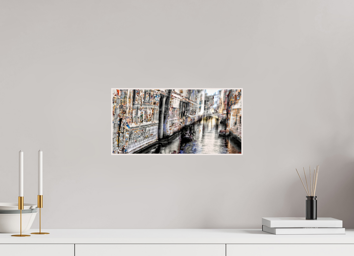 40 x 20 cm, Foto in ArtBox aus Massivholz Ahorn weiß RED³ HP Amari V